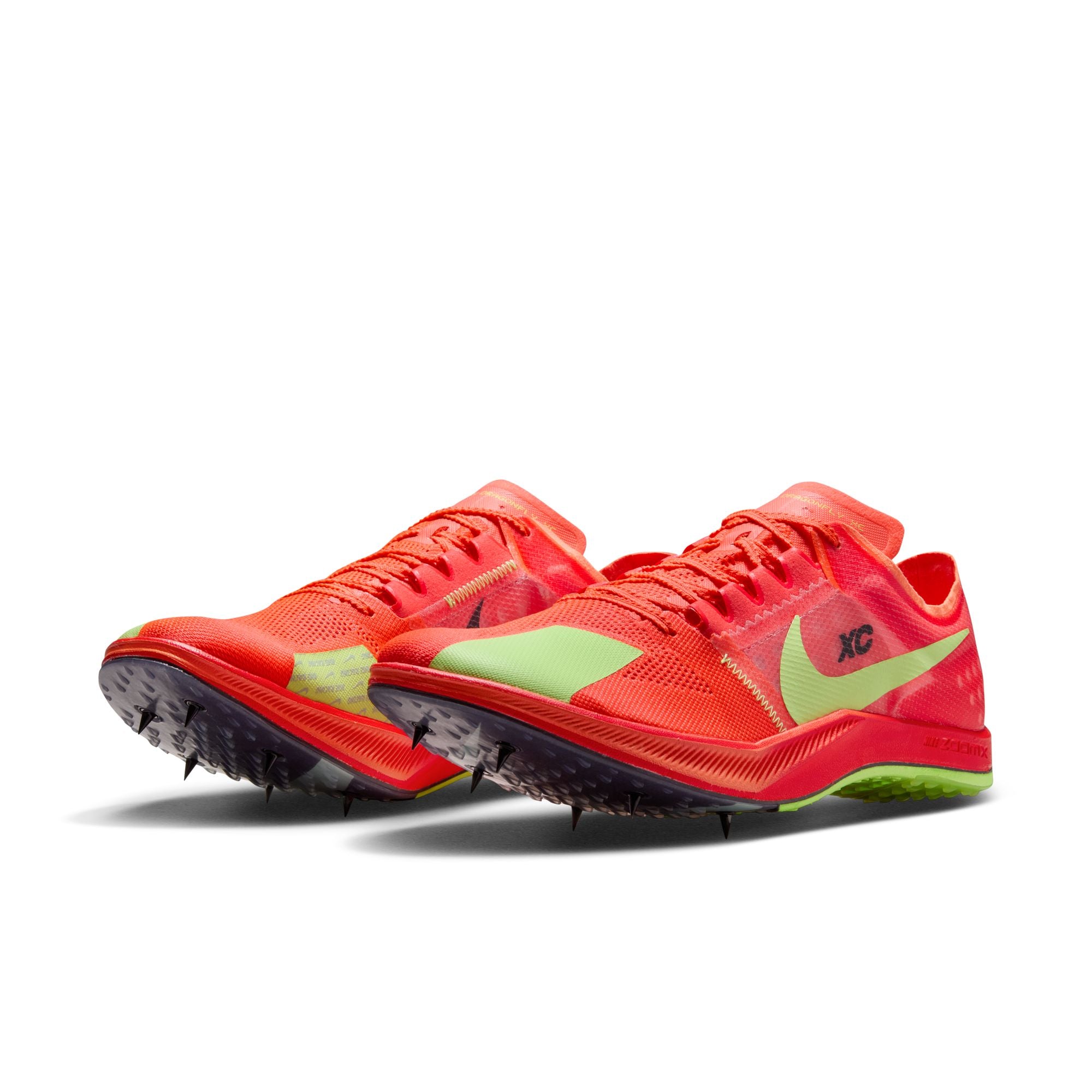 Nike ZoomX Dragonfly XC Running Shoes - Men's & Women's D Width in Hyper Orange/Lime Blast - Lightweight Track & Cross Country Spikes for Racing & Training