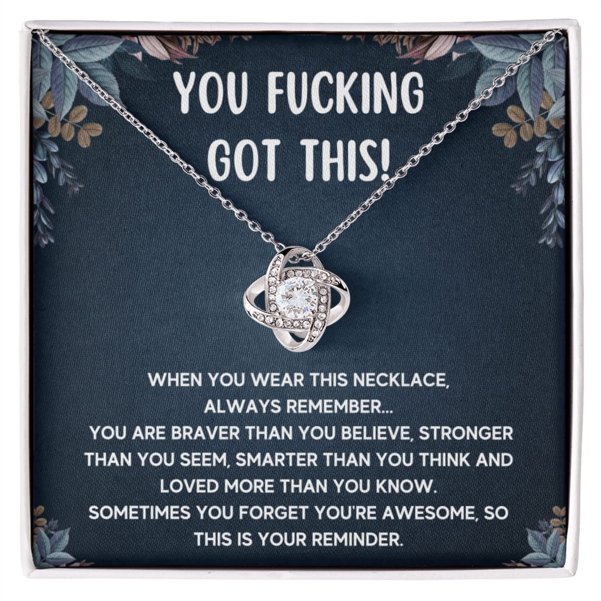 Get Well Soon Gifts for Women - Encouragement & Motivational Jewelry Set with Inspirational Necklace, Gift Box & Card - Perfect for Recovery, Sympathy & New Beginnings | FG Family Gift Mall