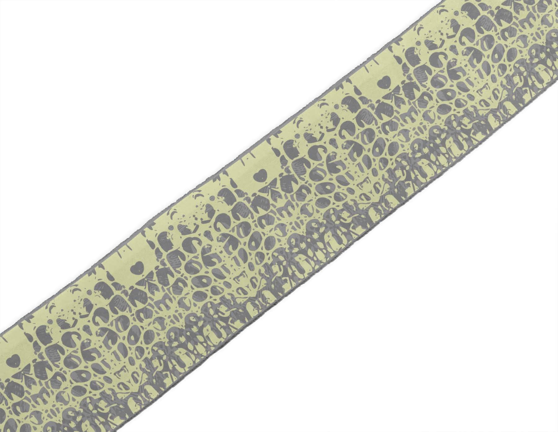 Beige Brush Stroke Abstract Printed Dupion Fabric Lace Trim - 9 Yards x 4 Inches Wide - Perfect for Sewing Borders, DIY Crafts & Home Decor Projects