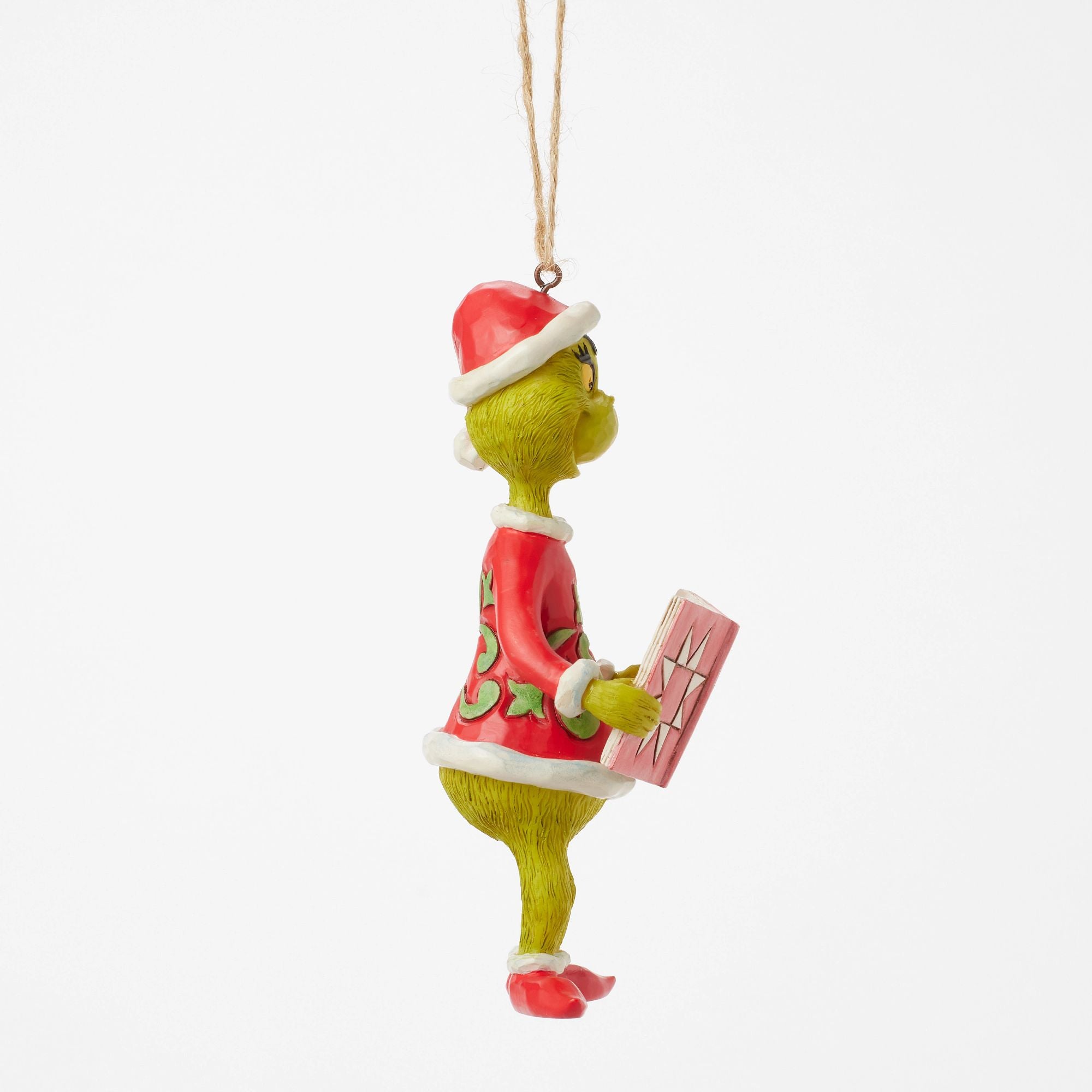 Grinch with Book Christmas Ornament - Perfect for Holiday Tree Decor, Gift Giving & Festive Home Decor