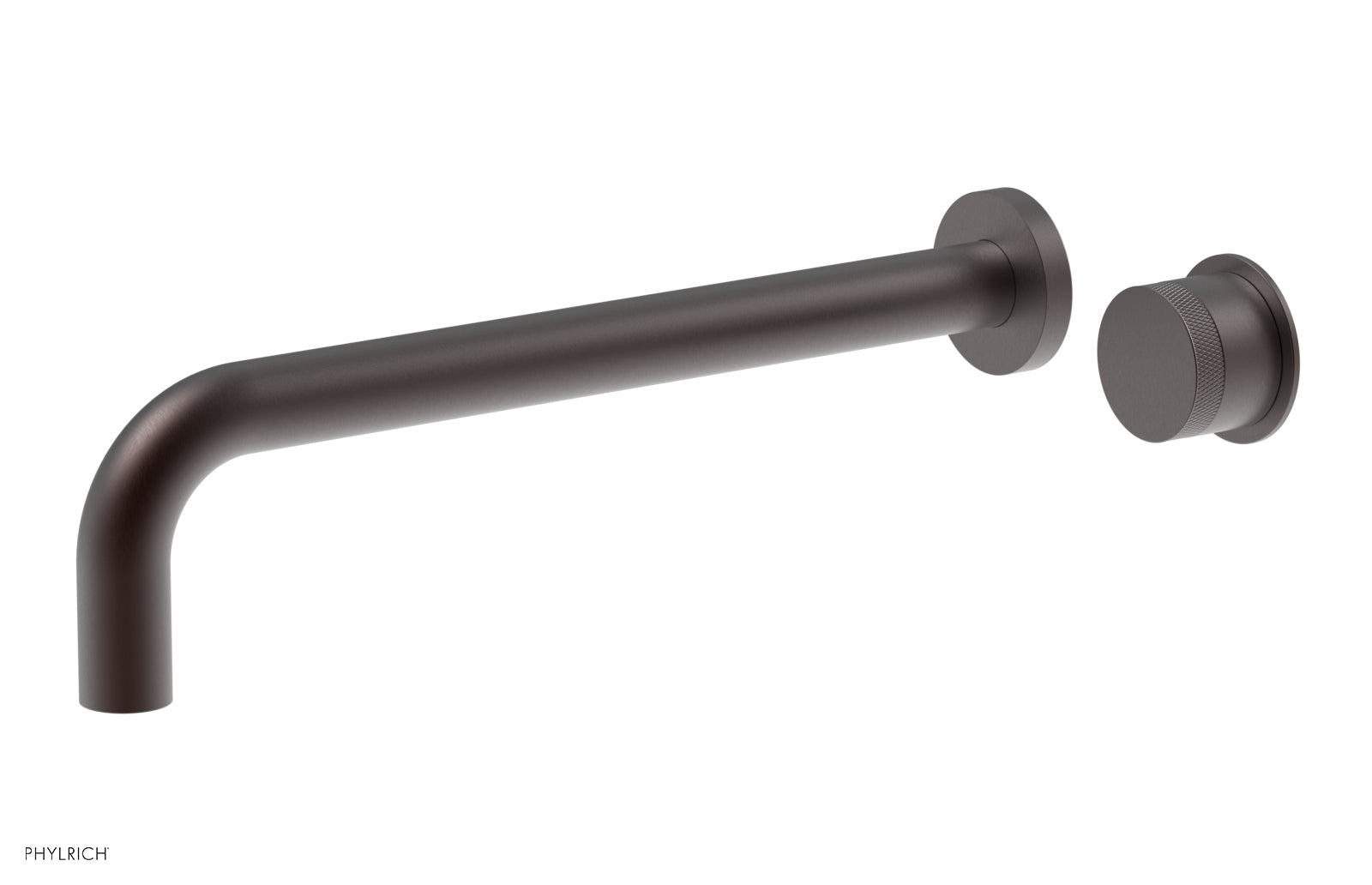 Basic II 12 Single Handle Wall Mount Lavatory Faucet Set with Knurled Handle - 230 18 12 - Perfect for Bathroom Sink, Powder Room, and Guest Bath Installation