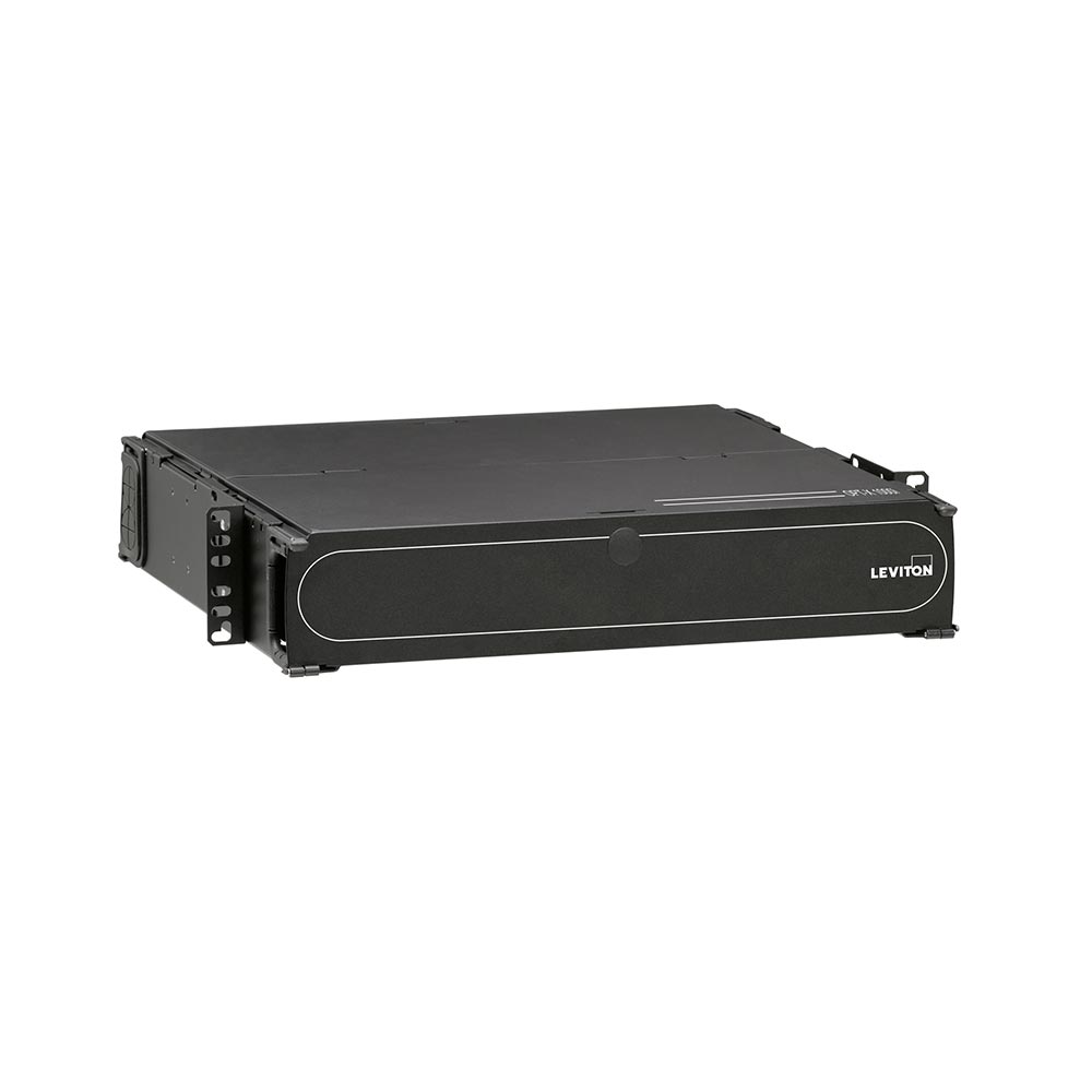 1000i SDX 2RU Fiber Optic Distribution and Splice Enclosure - Empty Sliding Tray Design | Holds 6 SDX Adapter Plates or 6 MTP Cassettes + 6 Splice Trays (Model 5R2UM S06) | Ideal for Data Centers, Telecom Rooms & Network Infrastructure Installations