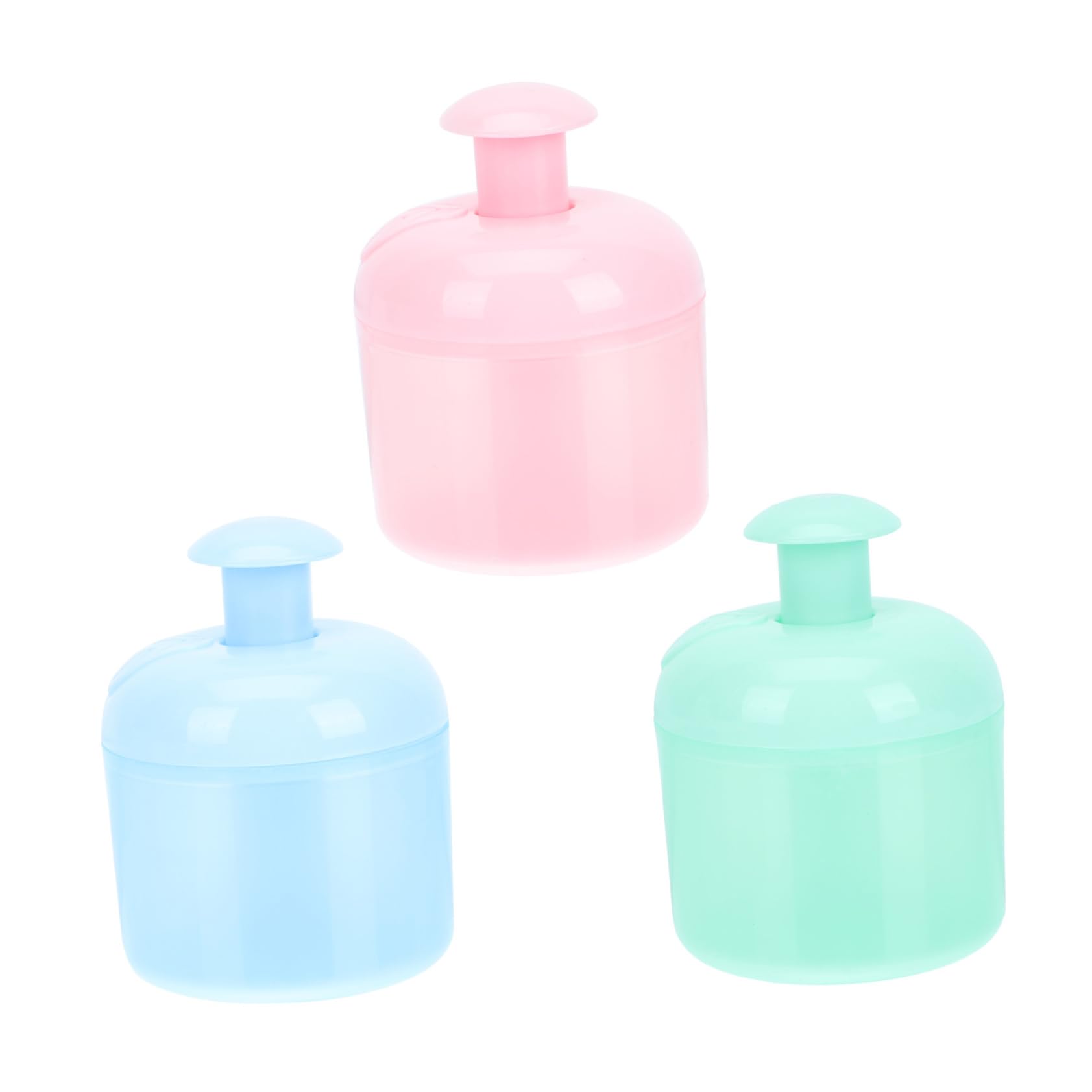 Healeved 3-Pack Facial Foamers & Shower Gel Bubbling Cup - Foam Maker & Cleansing Gel Dispenser for Bath & Shower | Pink PP Bubble Machine for Gentle Skin Cleansing & Spa Relaxation at Home