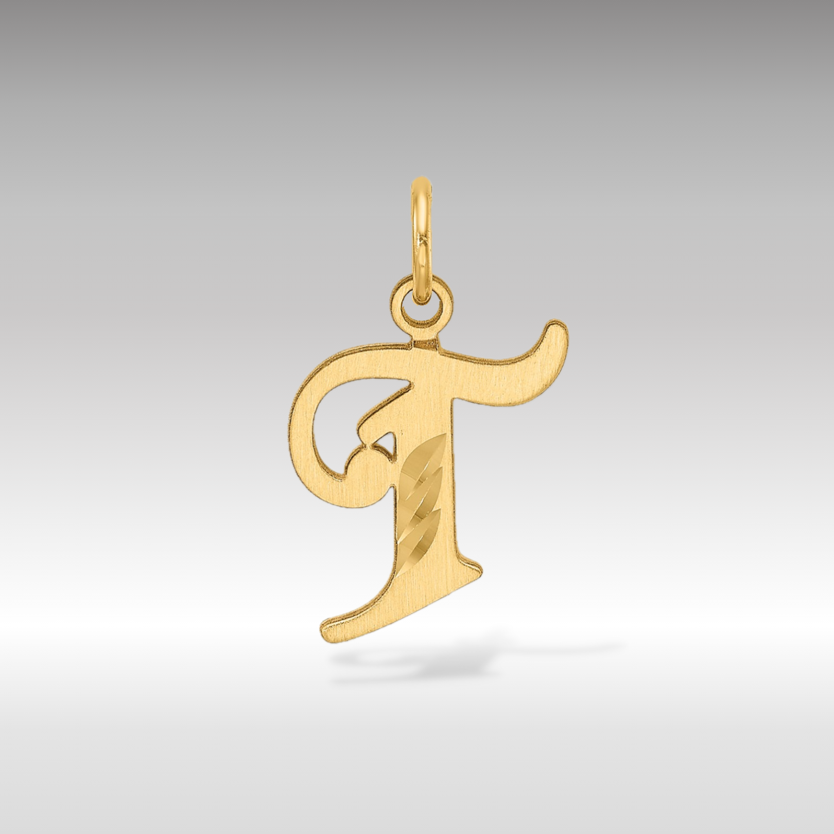 Gold Old English Letter 'T' Pendant Necklace - Model C4833 | Vintage Initial Jewelry for Women, Men & Teens - Perfect for Gifts, Birthdays & Everyday Wear