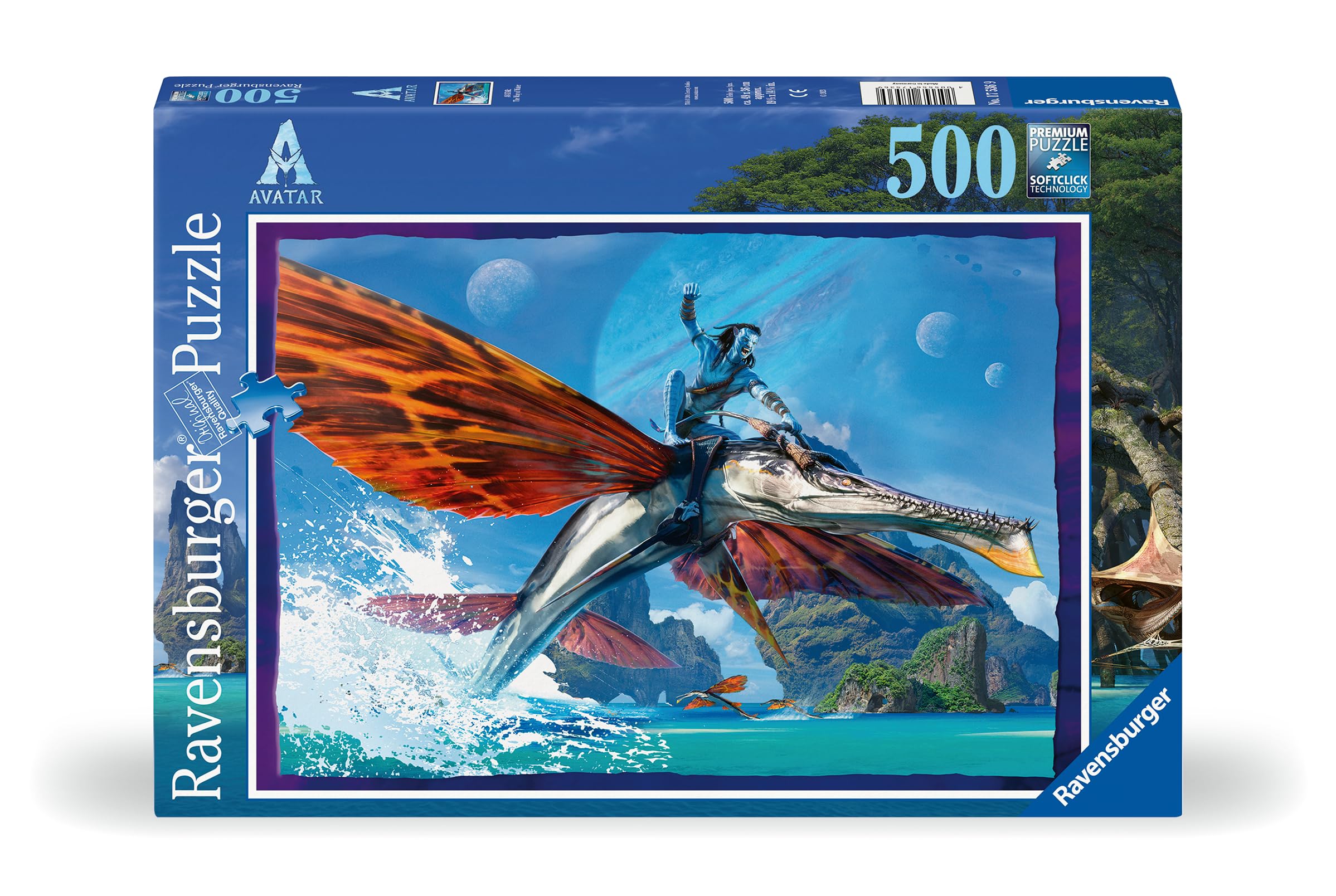 Ravensburger Avatar 2 The Way of Water 500-Piece Jigsaw Puzzle for Adults - Challenging Movie-Themed Puzzle for Family Game Nights & Relaxation