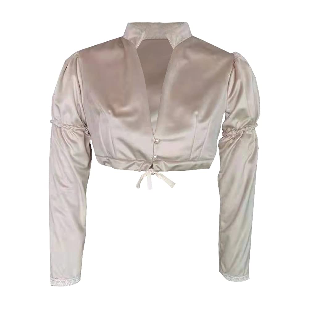 HappyStory Regency Jane Austen Short Spencer Jacket for Empire Waist Dresses | Vintage Inspired Outerwear for Tea Parties, Historical Reenactments & Bridgerton Style Outfits