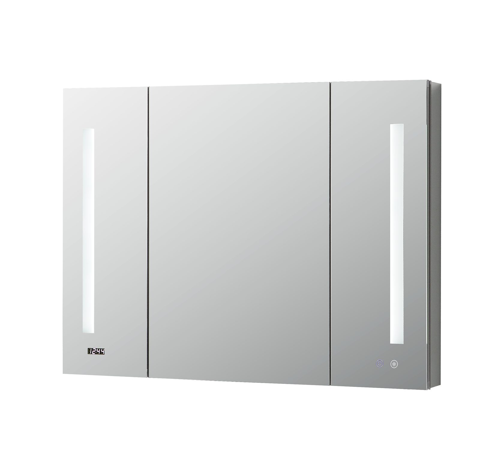 Aquadom Signature Royale 48x30 Inch LED Lighted Triple Door Bathroom Medicine Cabinet - Perfect for Modern Bathrooms, Vanities & Home Decor