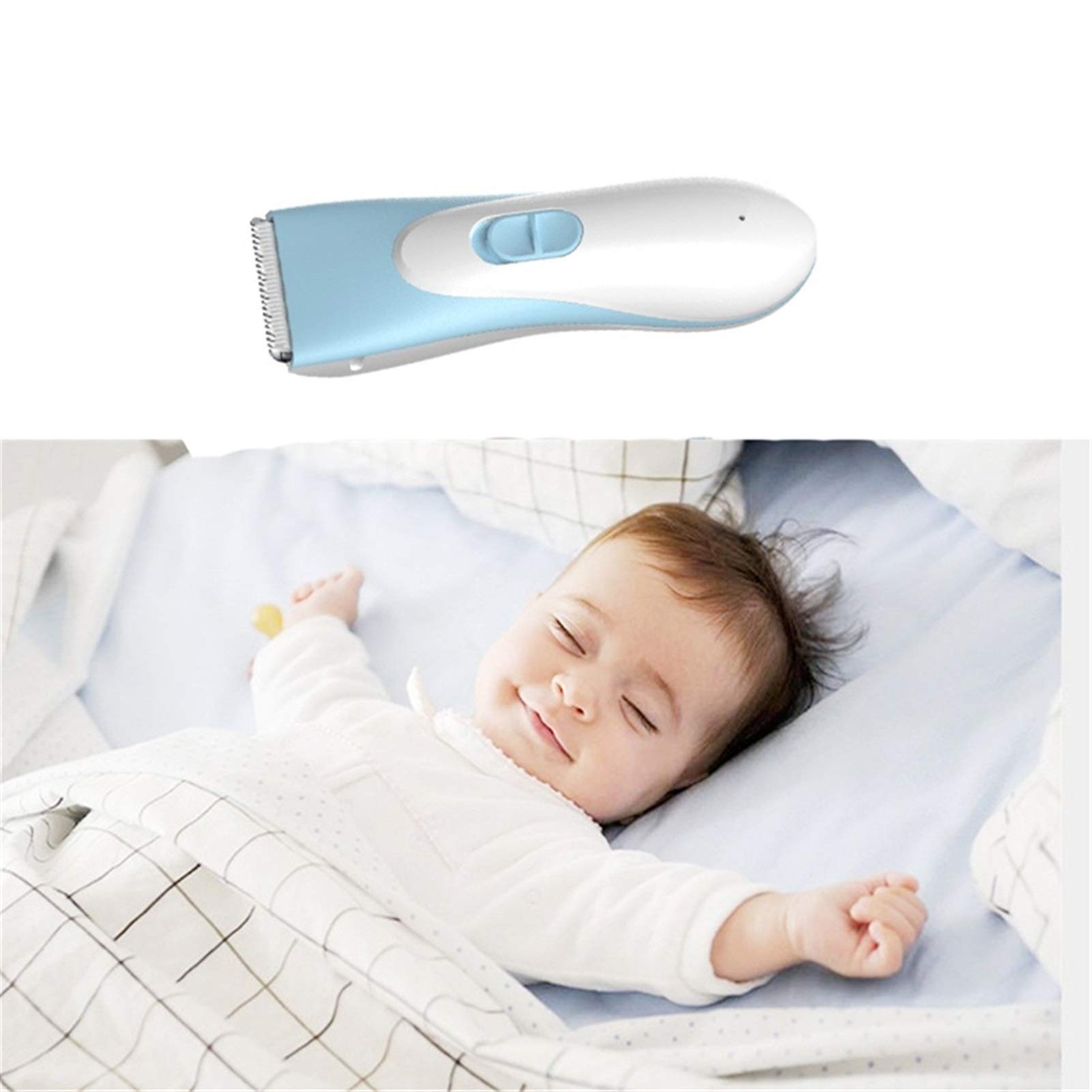 Rechargeable Electric Baby Hair Clipper - Silent & Safe Hair Trimmer for Kids & Toddlers - Perfect for Home Haircuts & Infant Grooming