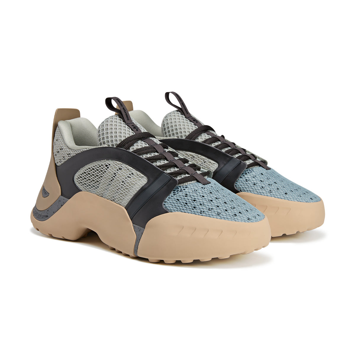 Dingyun Zhang Kouza 'Ash Silver Green Earth' Sneakers - Stylish & Comfortable Men's Fashion Shoes for Casual Wear, Running & Street Style
