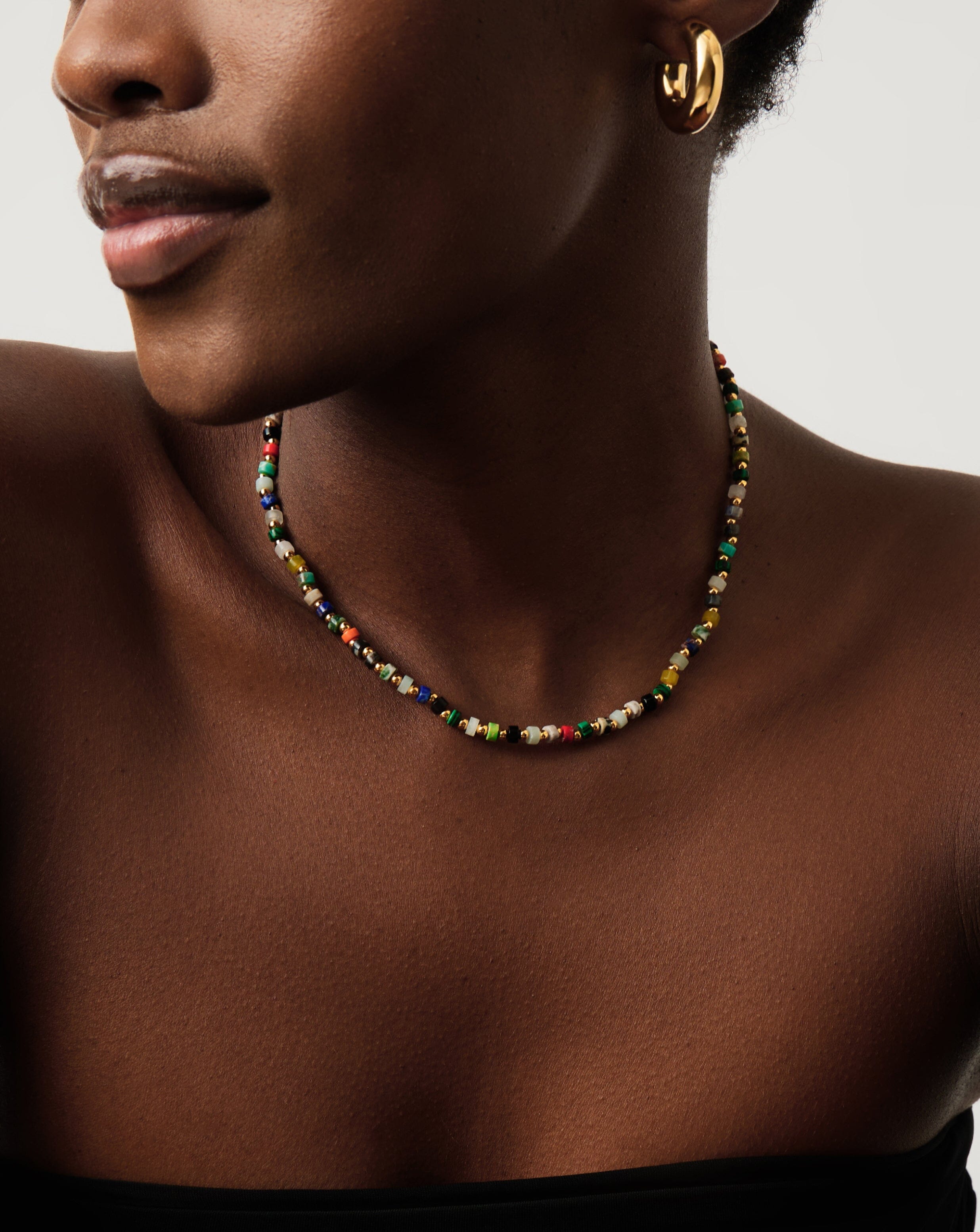 Elegant Short Beaded Necklace for Women - Boho Chic Layering Jewelry - Perfect for Everyday Wear, Parties & Gifts