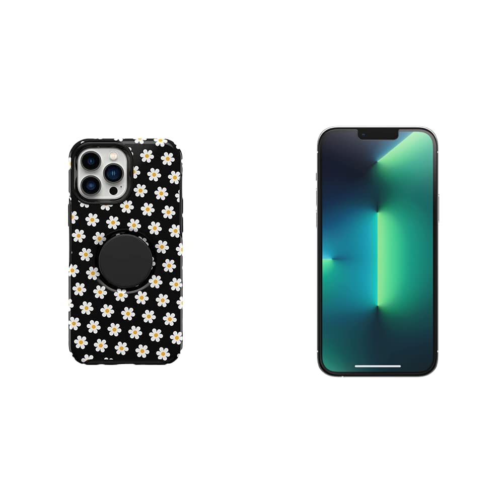 OtterBox Otter + POP Symmetry Series Protective Case for iPhone 13 Pro Max - Daisy Floral Design + OTTERBOX Performance Plus Tempered Glass Screen Protector for iPhone 13 Pro Max (2021 Model) - Clear | Shockproof Phone Cover & Anti-Scratch Screen Guard for Everyday Protection & Style