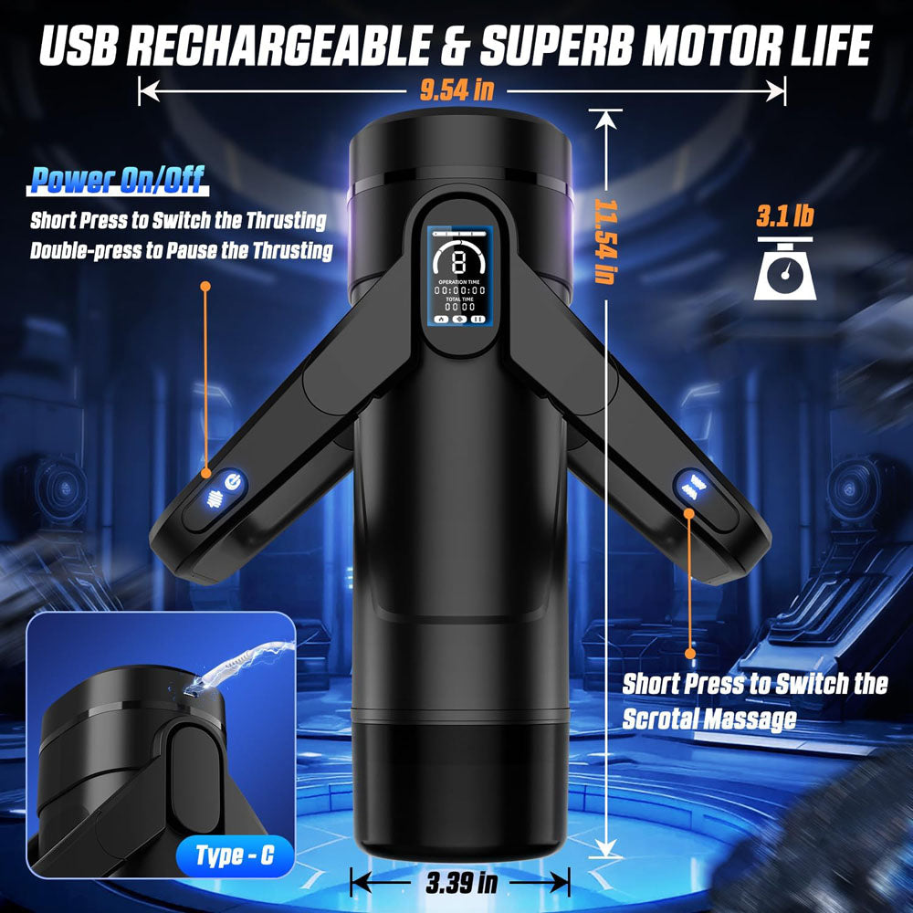 CyberSkin The Wing - Automatic Male Masturbator with Vibration & Stroking Technology - Perfect for Solo Pleasure & Discreet Adult Play