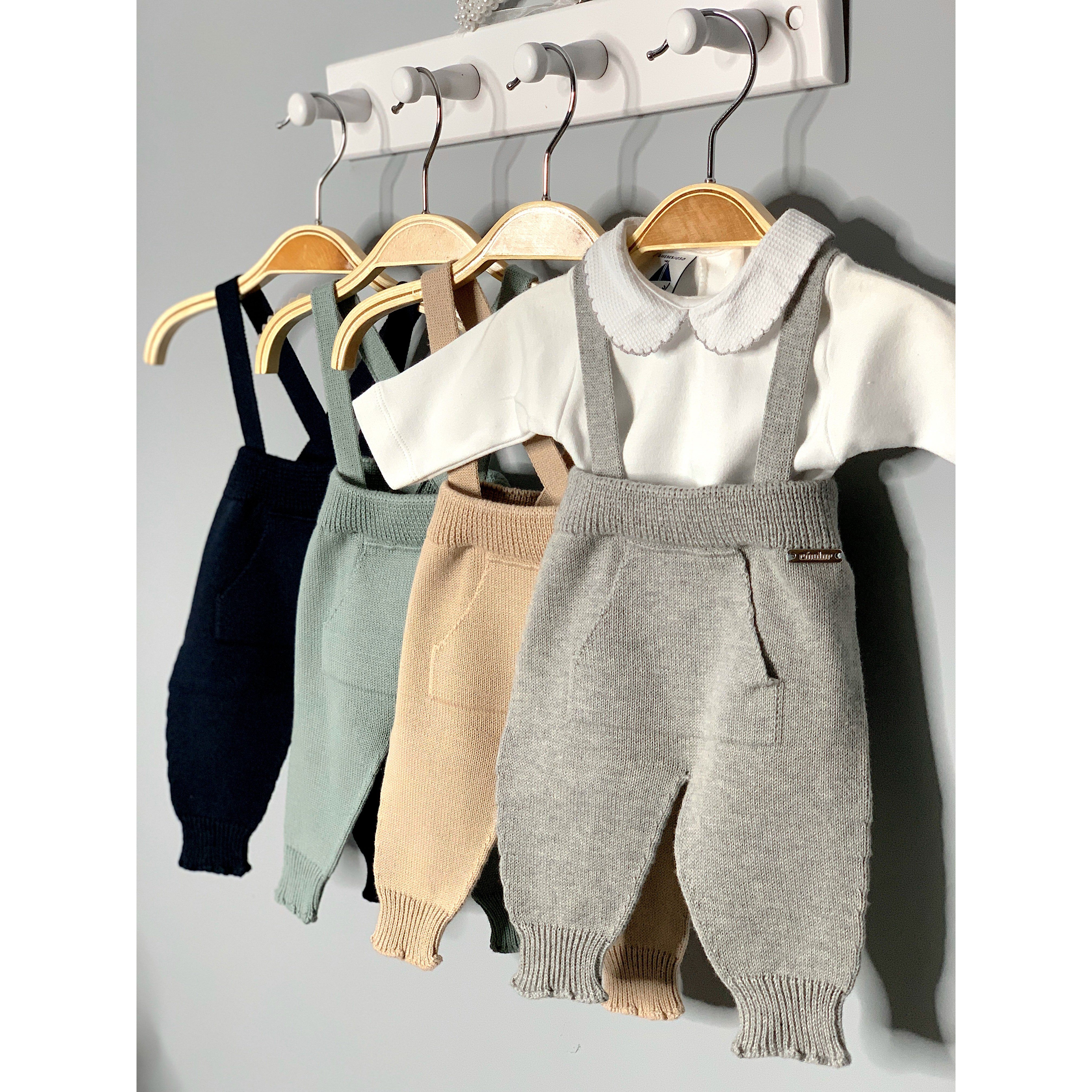 Stylish Knitted Trousers with Adjustable Braces - Comfortable Stretch Pants for Men & Women | Perfect for Casual Wear, Office Outfits & Fall Fashion