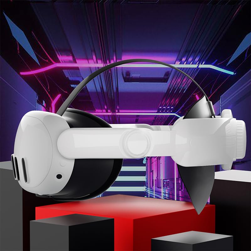 Meta Quest 3 VR Head Strap Replacement - Elite Comfort Headband for Oculus Quest 3 with Enhanced Support, Weight Reduction & Stress Relief Cushion - Perfect for Extended Gaming, VR Fitness & Immersive Experiences