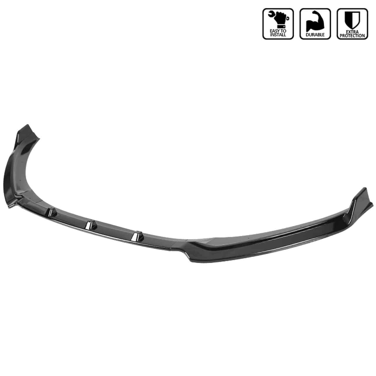 2017-2018 Hyundai Elantra Front Bumper Lip Spoiler - 3PC Polypropylene Splitter Kit for Sporty Look | Perfect for Car Enthusiasts & Street Racing Style