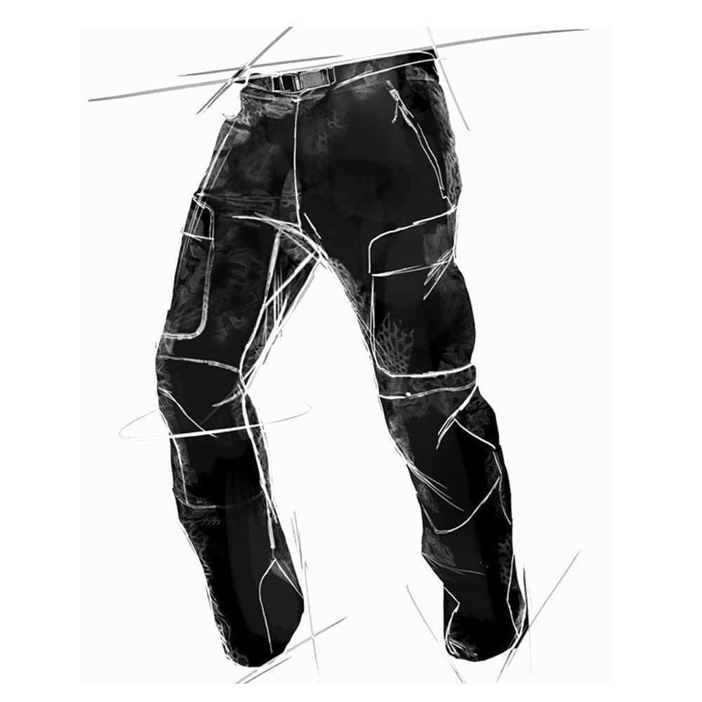 BORA Pant Camouflage - Men's Tactical Pants for Outdoor Hunting & Hiking | Durable & Comfortable Military Style Cargo Pants