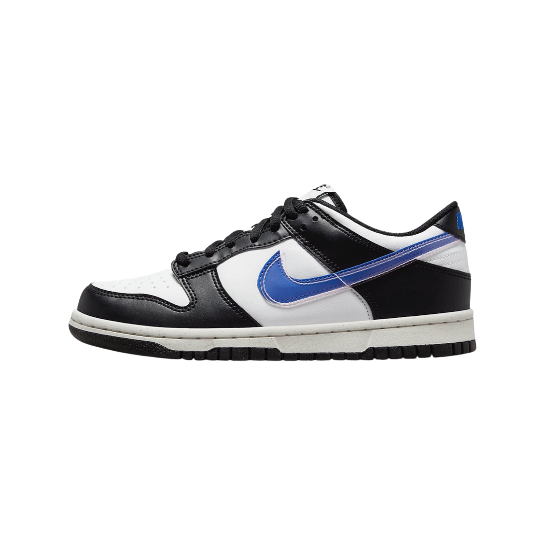 Nike Dunk Low NN GS Sneakers - Black Hyper Royal Colorway - Stylish & Comfortable for Casual Wear, School, and Street Fashion