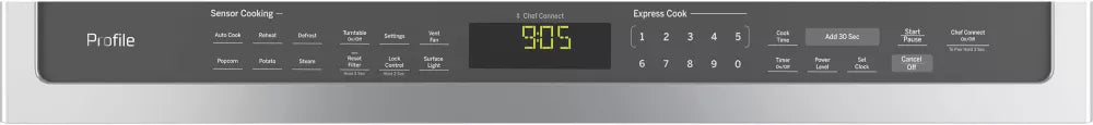 GE Profile PVM9005SJSS 30-Inch Over-The-Range Microwave Oven with Sensor Cooking, Stainless Steel Finish - Perfect for Modern Kitchens, Small Spaces & Quick Meal Prep