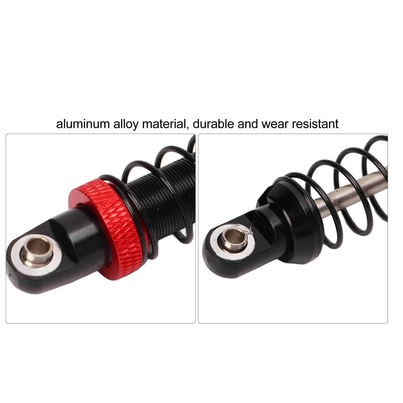High-Performance 4PCS CNC Machined Universal RC Shock Absorber for 1/10 Scale RC Crawler - 100mm Vibration Damping System - Perfect for Off-Road, Rock Crawling & Trail Adventures