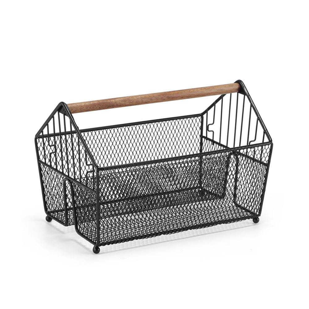 Portable Stacking Picnic Basket with Lid - Foldable Storage Organizer for Outdoor Picnics, Camping, Beach Trips & Home Organization
