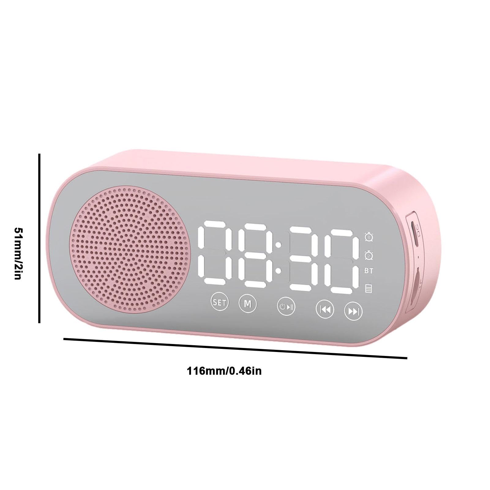 Digital Alarm Clock with FM Radio - Large LED Display, Adjustable Brightness & Snooze Function for Bedroom, Office, Nightstand | Perfect for Home, Travel & Gift Giving