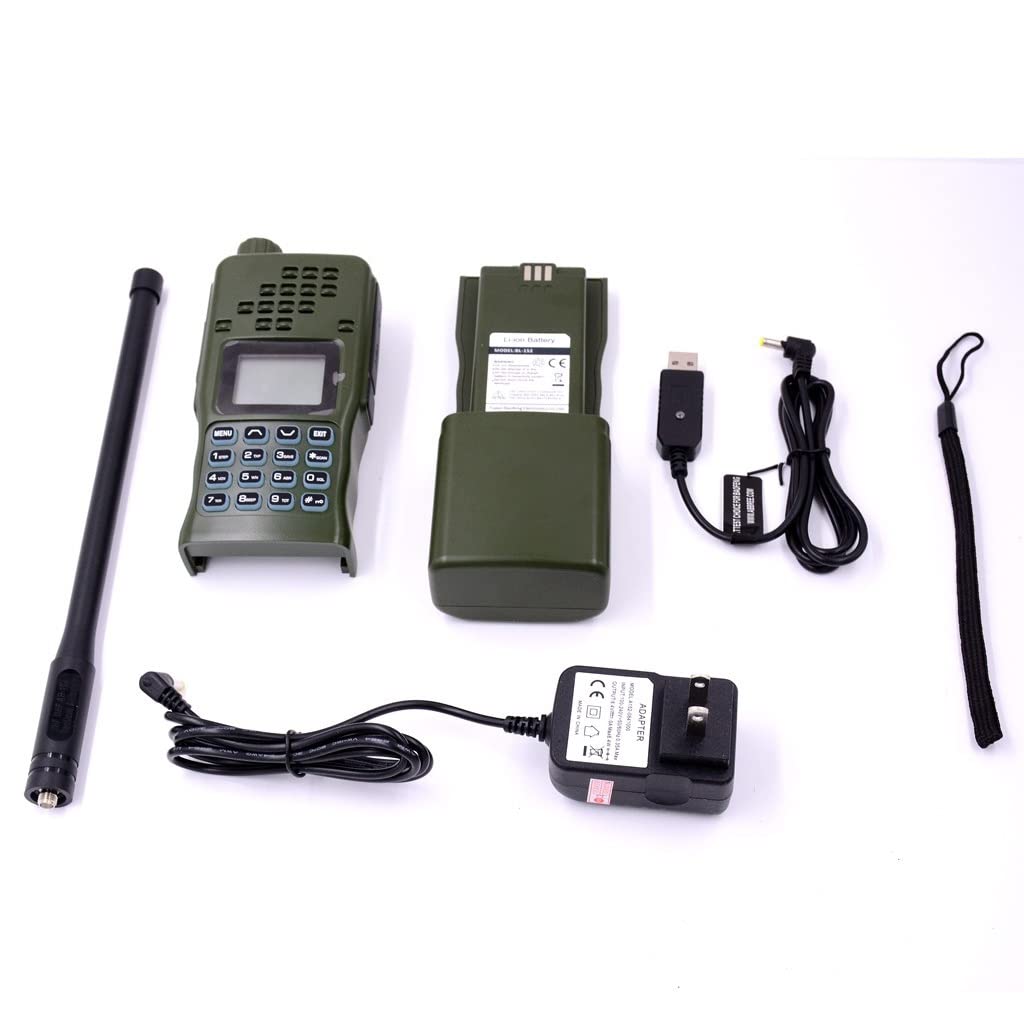 Tactical Radio USB Charger - HAM FM Wireless Transceiver for Emergency Communication, Outdoor Adventures & Survival Gear