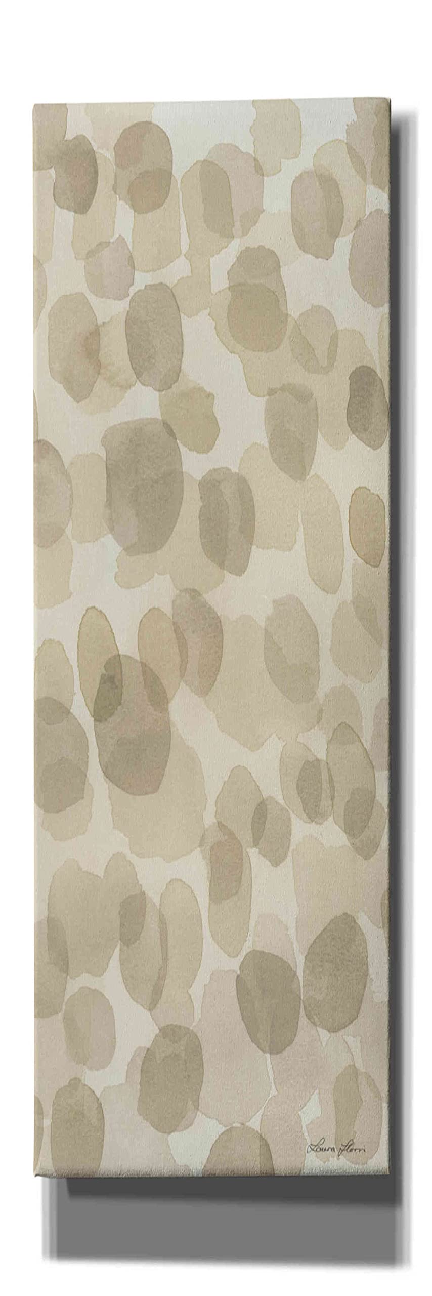 Epic Graffiti 'Natural Abstract IV' by Laura Horn - Modern Canvas Wall Art 12x36 Inches - Abstract Painting for Living Room, Bedroom & Office Decor
