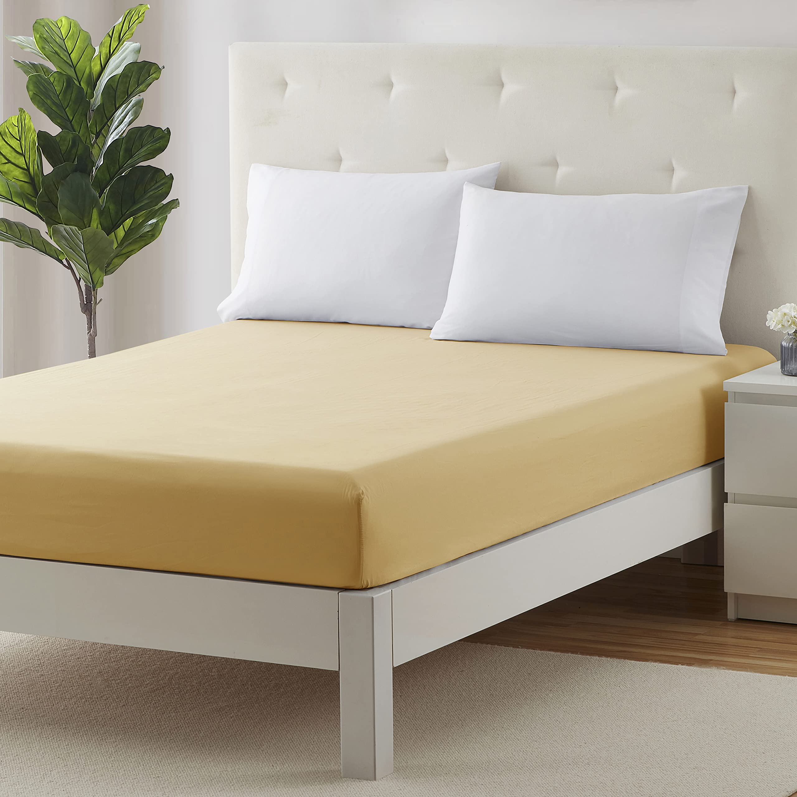 Clara Clark Twin XL Fitted Sheet - Super Soft 16