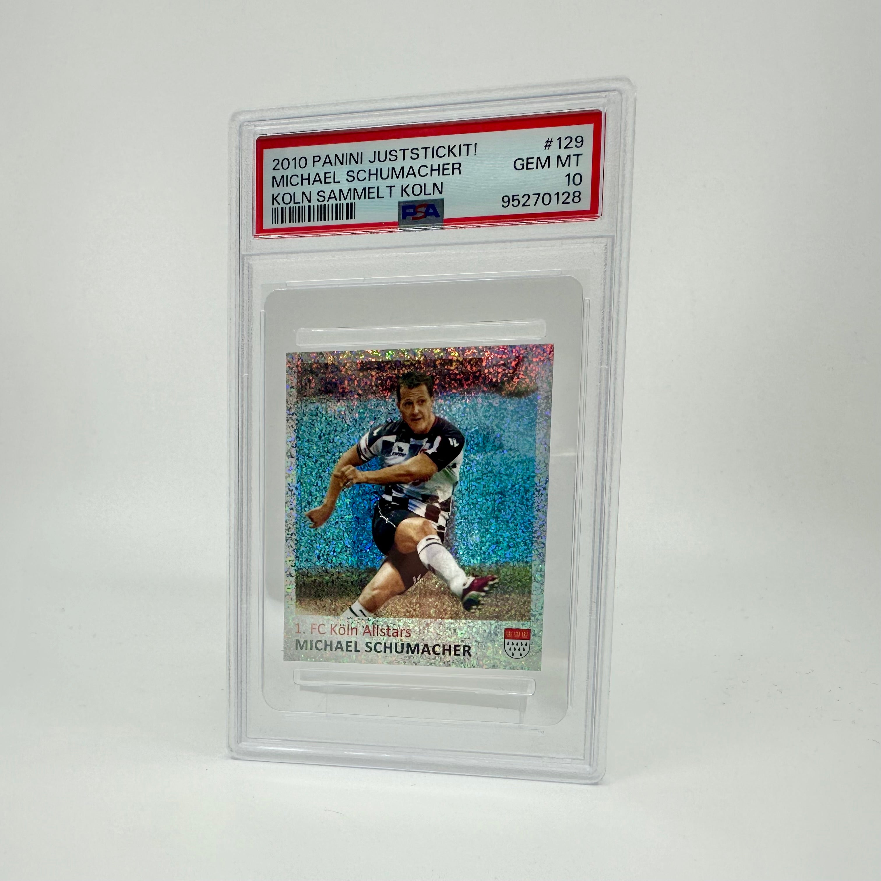 PSA 10 POP 1 Michael Schumacher 2010 Panini Koln Sammelt Koln Trading Card - Rare Collectible for F1 Fans & Sports Memorabilia Enthusiasts