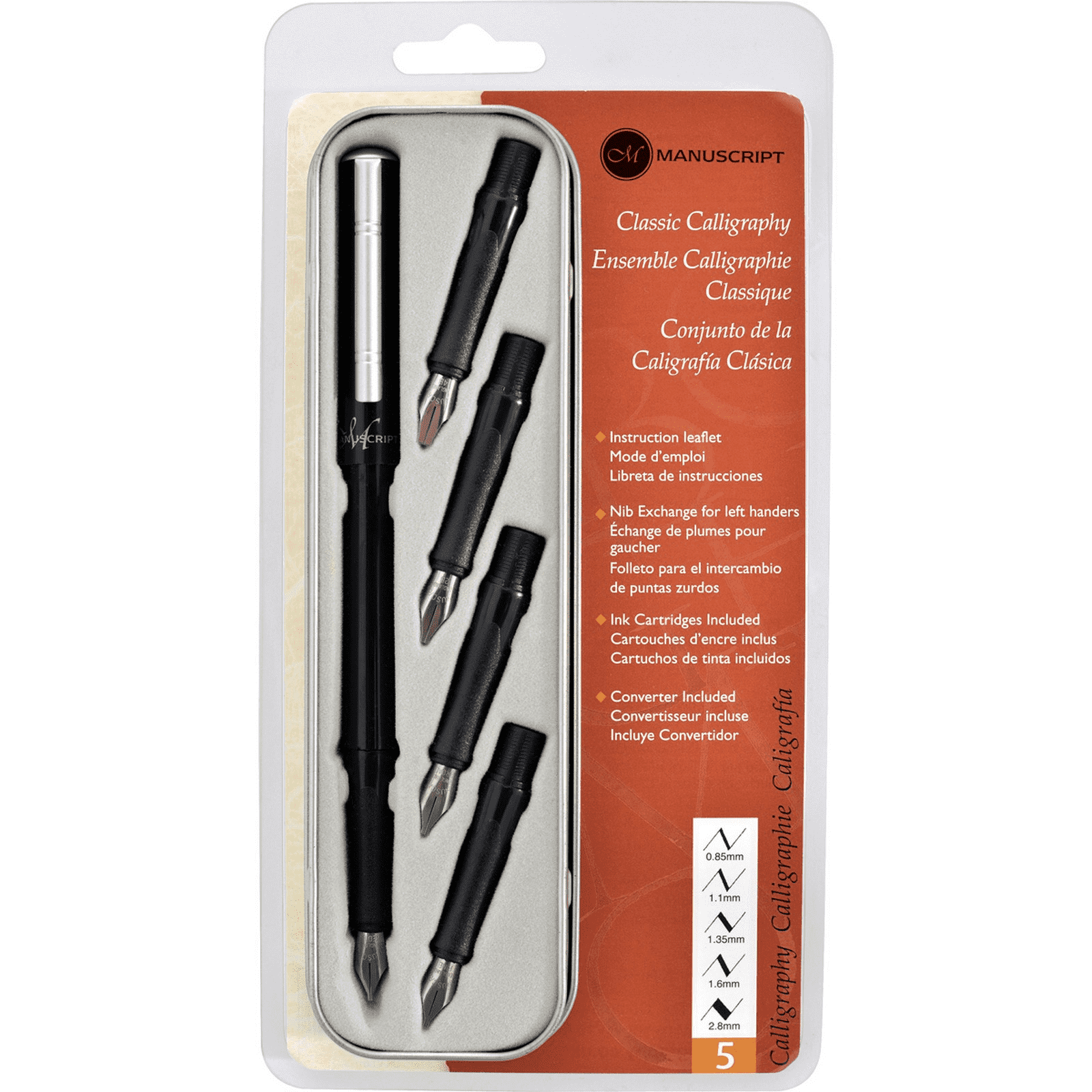 Premium Manuscript Classic Calligraphy Set with Nibs, Ink & Holder - Perfect for Wedding Invitations, Certificates & Artistic Lettering
