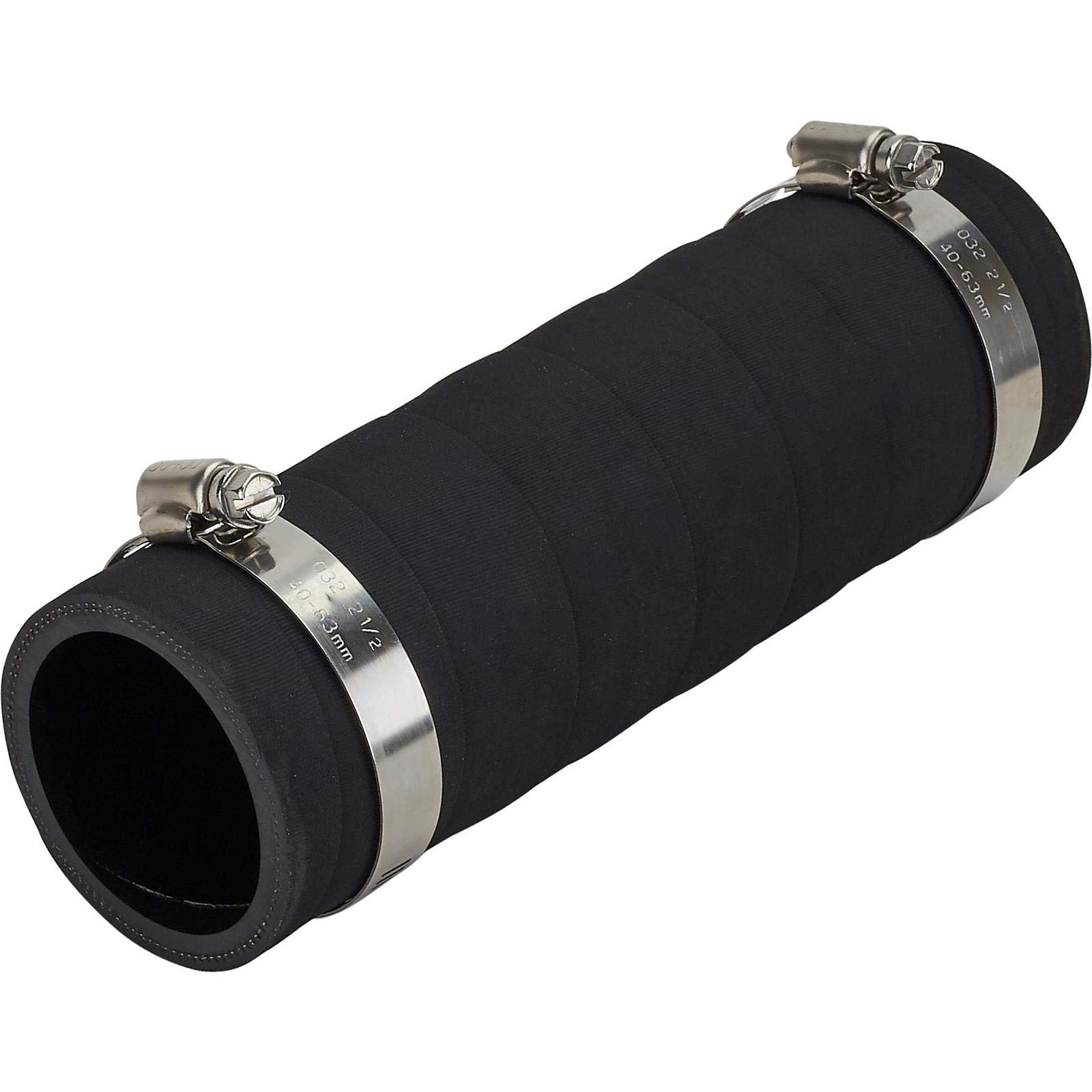 Speedway Motors 2 Inch ID Fuel Filler Hose Kit - 4 Inch Length with 2 Hose Clamps - Heavy Duty Replacement Hose for Gasoline & Diesel Vehicles - Perfect for Fuel Tank Assembly & Automotive Repair