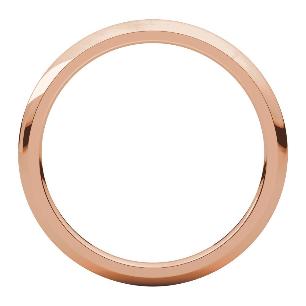 14K Rose Gold 1.5mm Comfort Fit Men's Wedding Band Ring - Size 6 | Durable & Hypoallergenic Jewelry for Everyday Wear | Perfect for Weddings, Anniversaries & Special Occasions