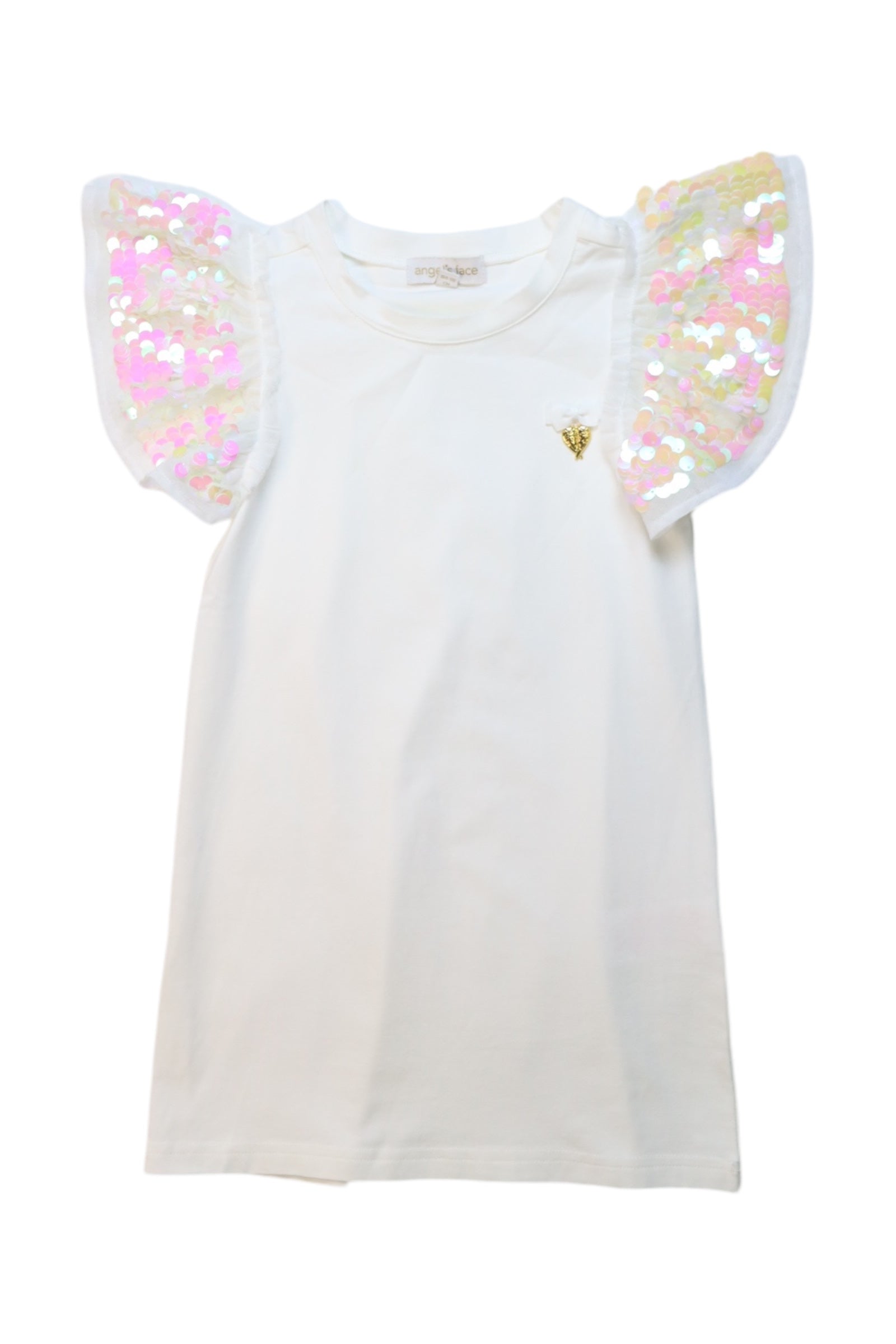 Angel's Face Short Sleeve Cotton Dress for Girls 4T-5T - Perfect for Summer Playdates & Birthday Parties