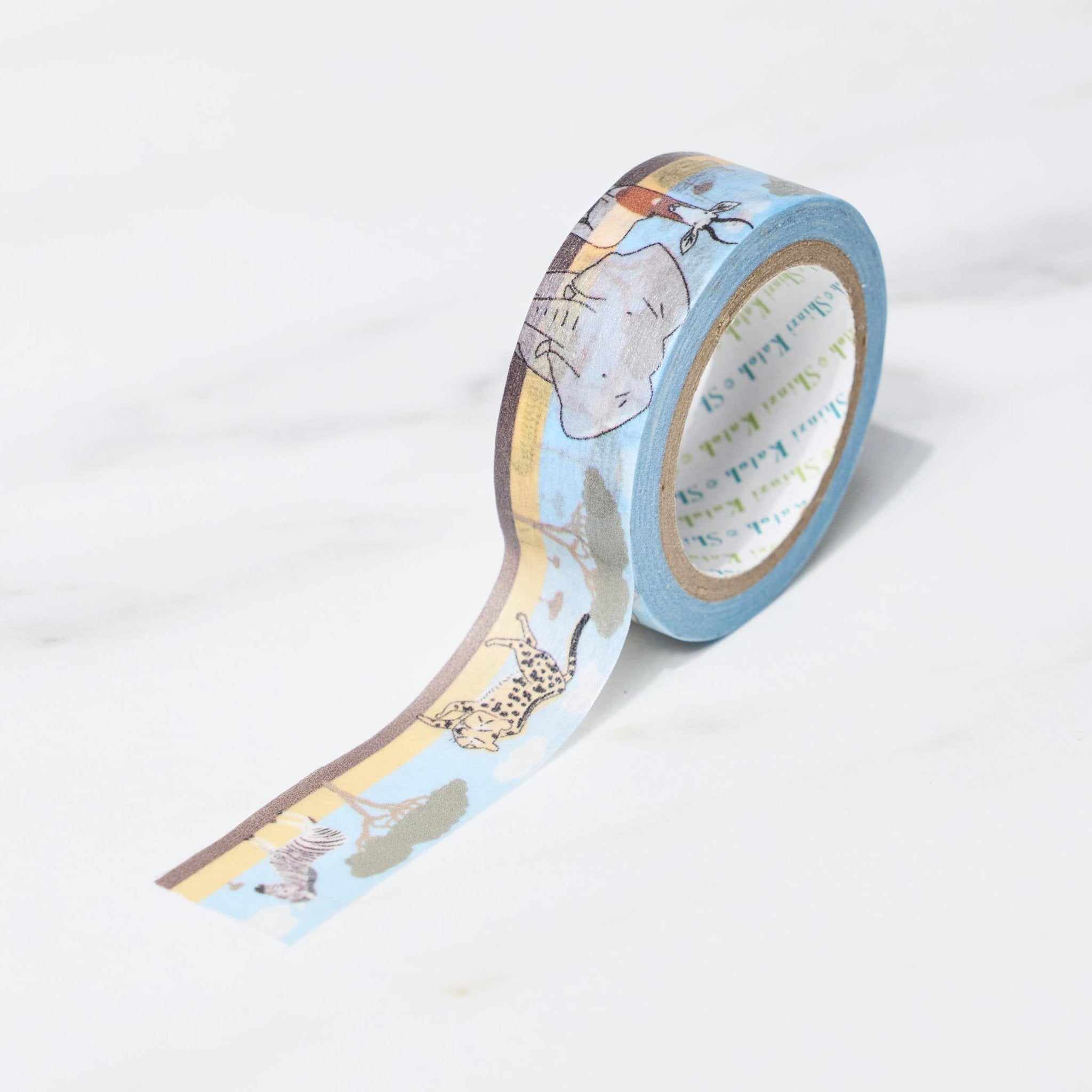 Endangered Species Animal Print Masking Tape - Shinzi Katoh Seal Design for Scrapbooking, Journaling & DIY Crafts