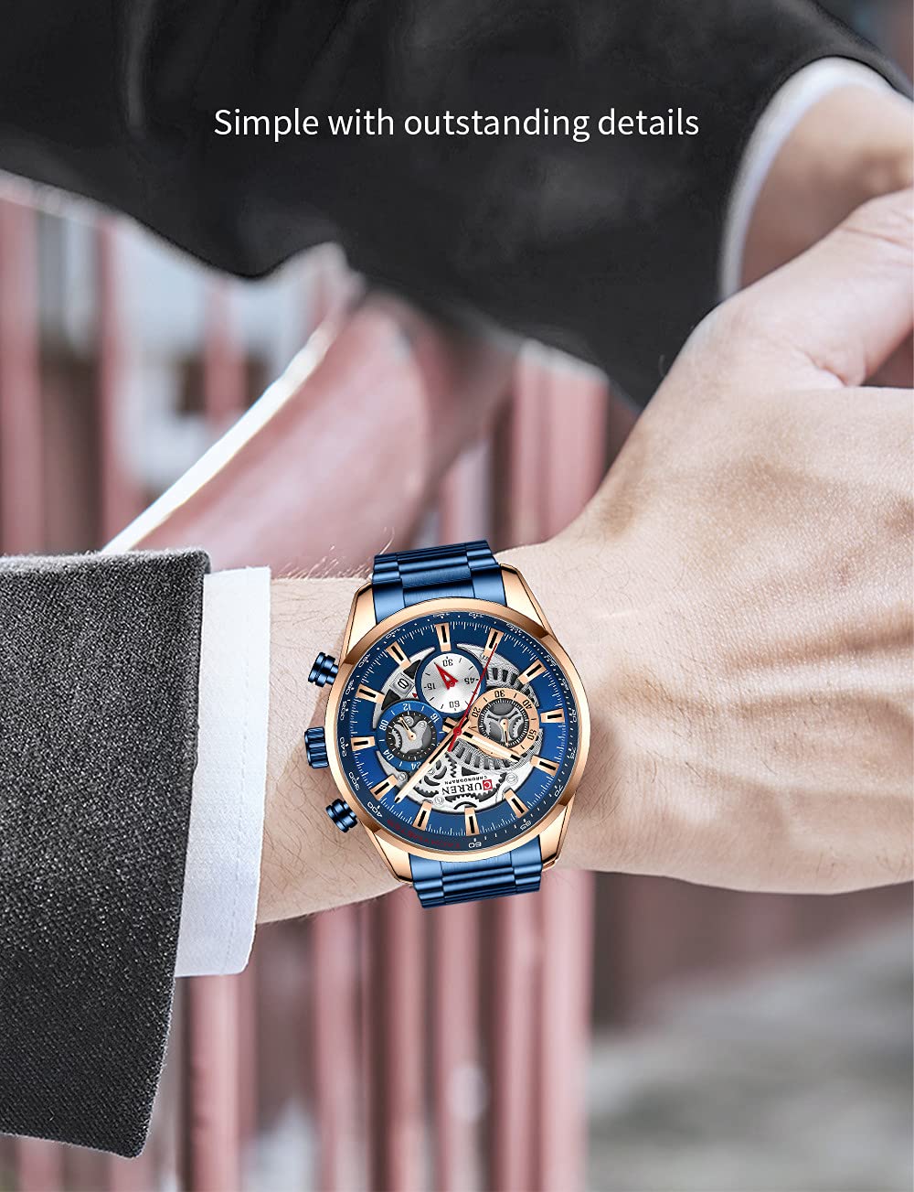 Luxury Men's Business Chronograph Watch - Stainless Steel Analog Quartz Wristwatch with Waterproof Design | Perfect for Office, Formal Events & Everyday Wear