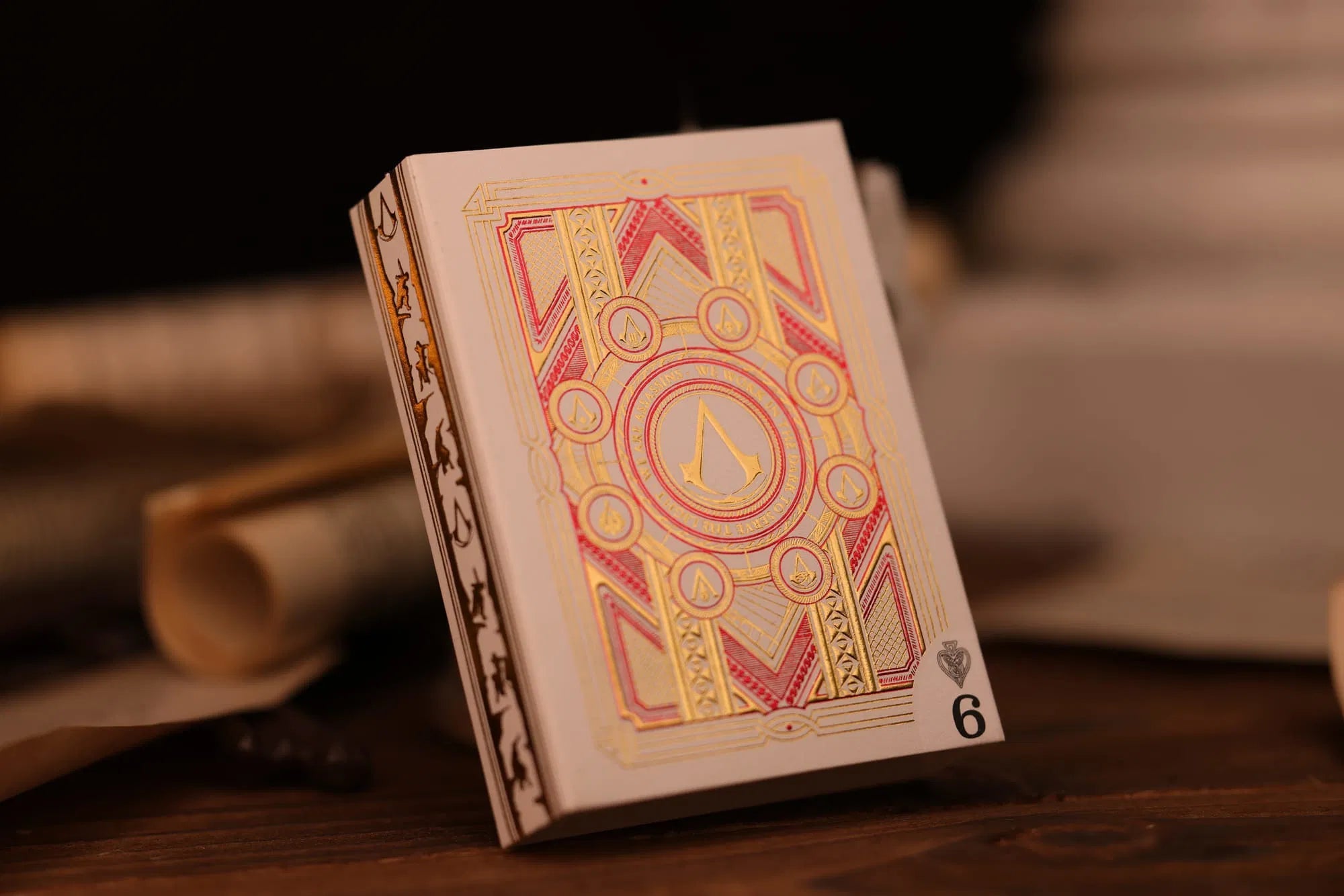 Assassin's Creed White Hidden Blade Legacy Playing Cards - Premium Collectible Deck for Game Fans, Card Games & Gift Giving