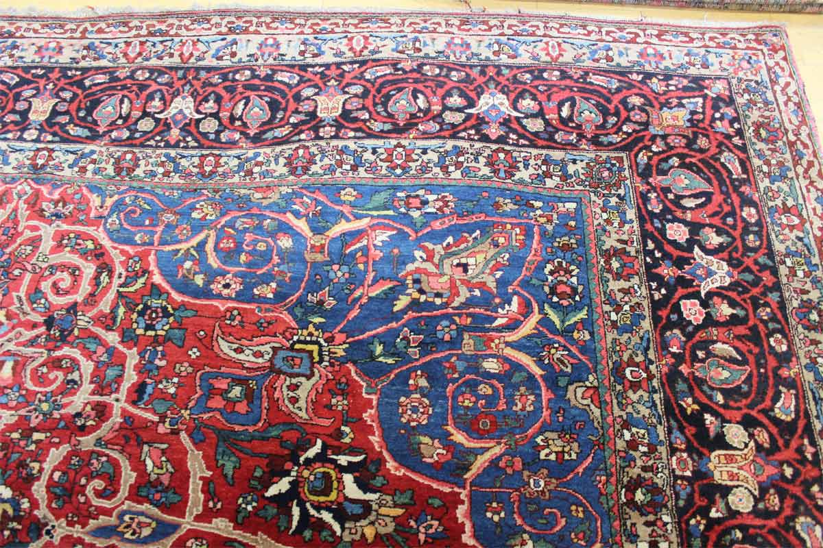 Antique Bakhtiari Handwoven Traditional Persian Rug - Vintage Home Decor JF6229 | Perfect for Living Room, Bedroom & Office Flooring