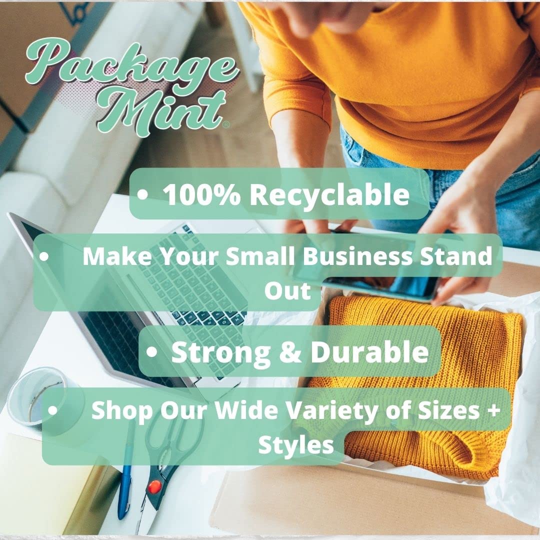 100 Pack Waterproof & Tear Resistant Poly Mailers | Small Business Shipping Envelopes for Clothes | Variety Pack of Cute Mailing Bags | Perfect for Ecommerce, Retail & Online Store Packaging