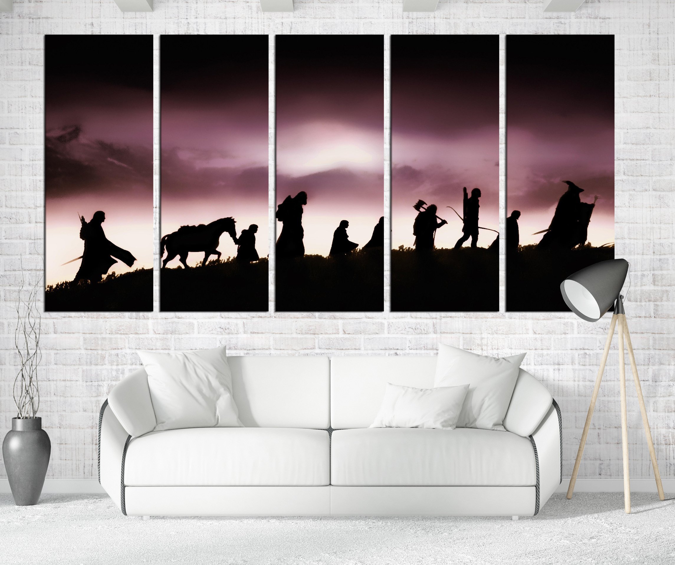 The Lord of The Rings Canvas Print - Large Framed Wall Art for Home & Office Decor - Perfect Gift for Fantasy Fans & Movie Lovers (1051) - Great for Living Rooms, Bedrooms & Game Rooms