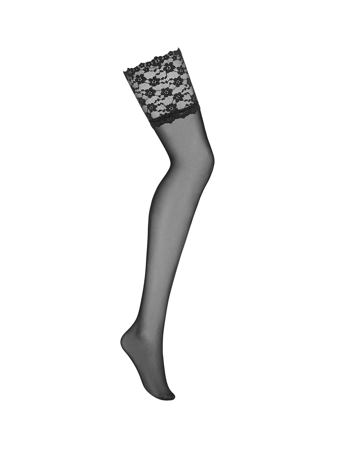 Obsessive Letica 15 Denier Sheer Stockings for Women - Size S-M, Black | Comfortable & Sexy Hosiery for Office, Party & Special Occasions