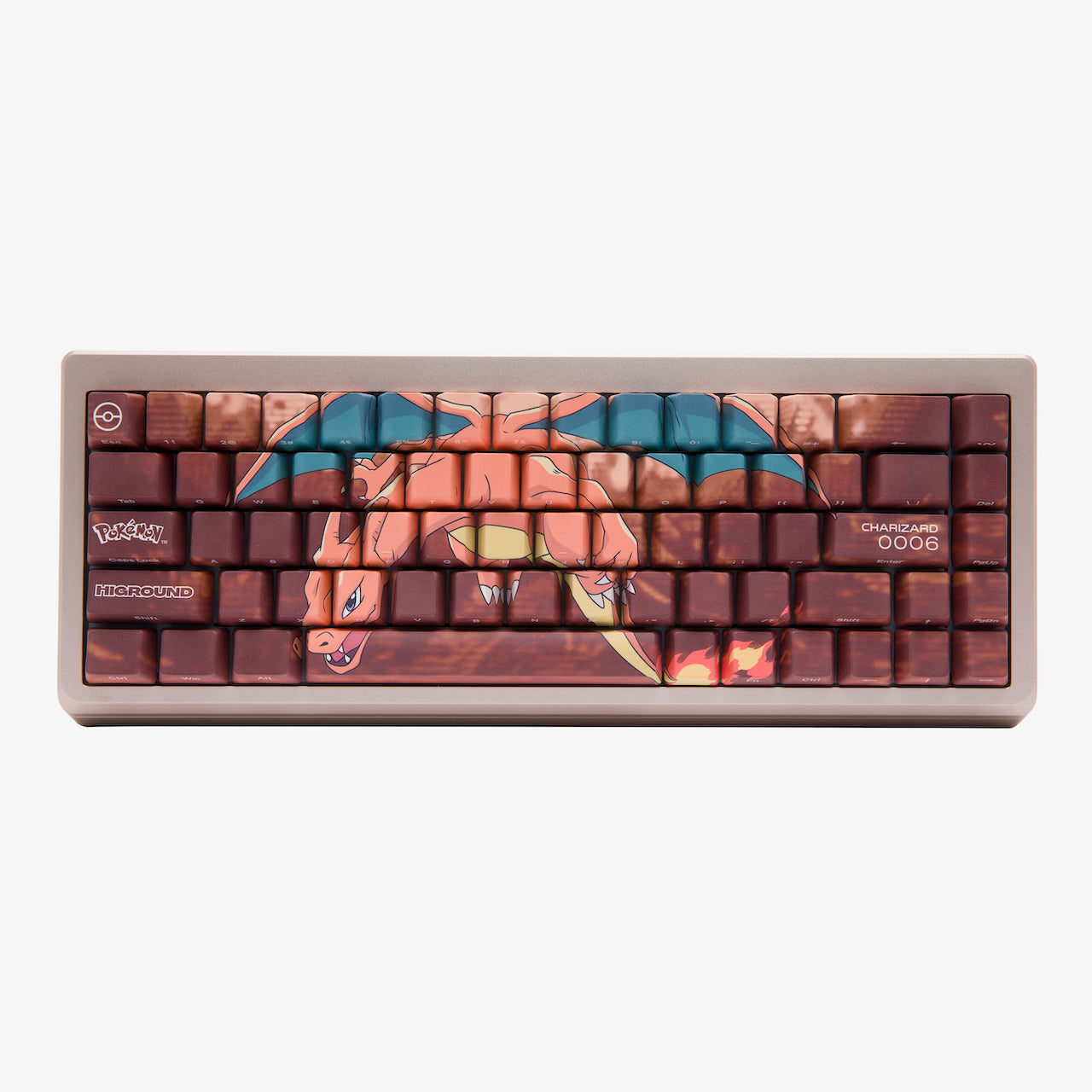 Pokémon + HG Summit 65 Keyboard 2.0 - Charizard Edition | Mechanical Gaming Keyboard for PC & Mac | Perfect for Gaming, Typing & Collectors