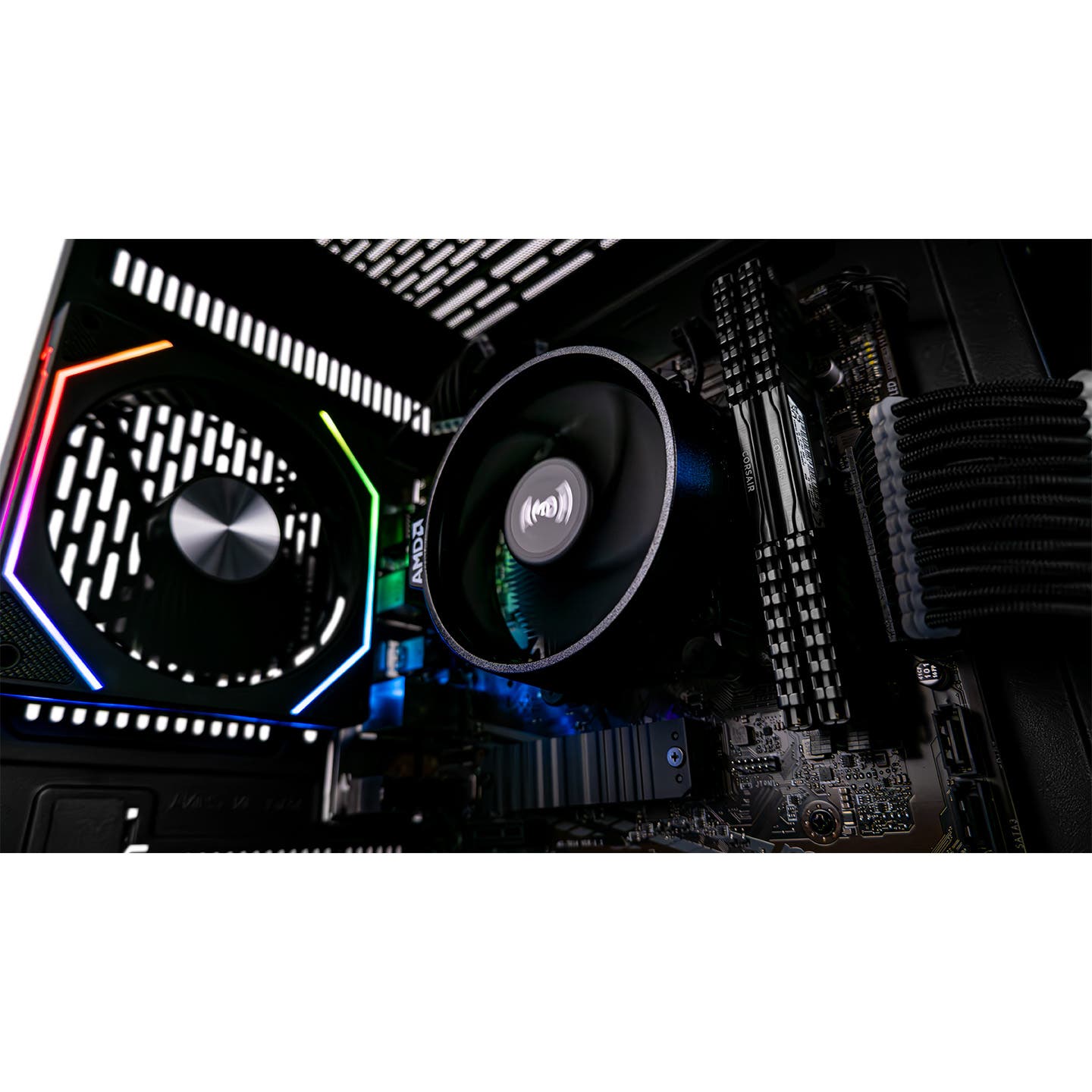 AMD Ryzen 5 5600X 6-Core Gaming PC with NVIDIA RTX 4060 Ti 8GB GDDR6 - High Performance Desktop Computer for 1440p Gaming, Streaming & Content Creation