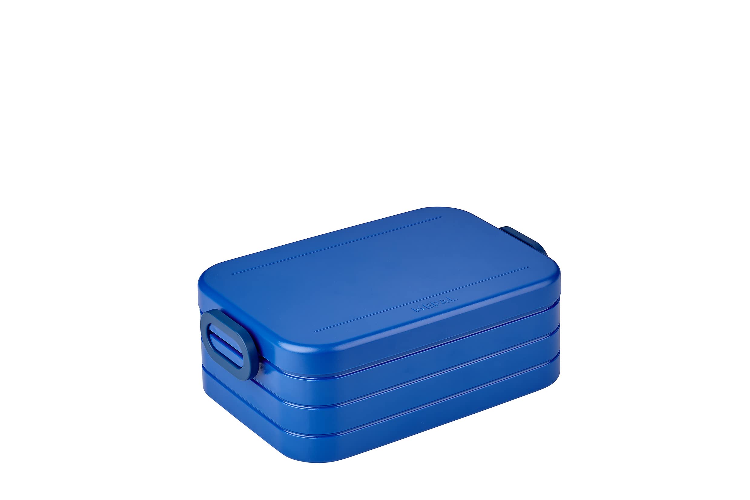 Mepal Bento Box Midi - Leakproof Sandwich & Snack Container for Adults - Perfect for 2 Sandwiches or 4 Bread Slices - Ideal for Office Lunch, School Meals & Picnics - Vivid Blue