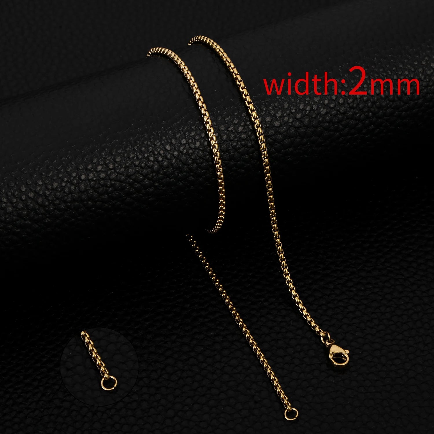 Figaro Cuban Link Chain Necklace for Men - 14K Gold Plated Stainless Steel Jewelry for Everyday Wear & Gifting