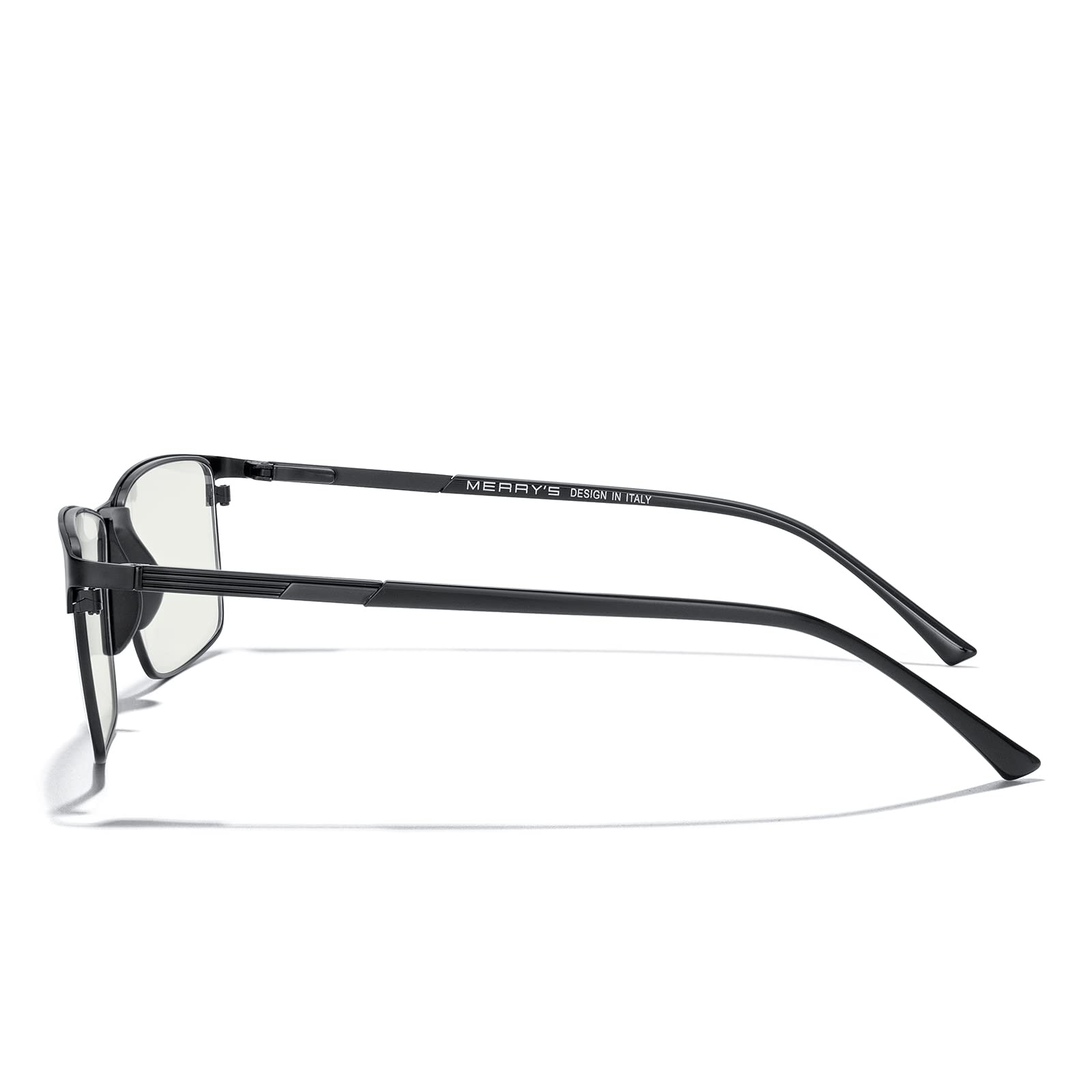 Blue Light Blocking Glasses for Men - Anti Eye Strain Reading Glasses with Metal Frame & Spring Hinge | Computer Glasses, Gaming Glasses, Office Work & Nighttime Reading Eyewear