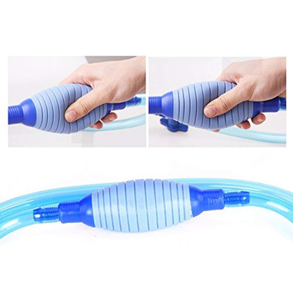 POPETPOP Aquarium Gravel Cleaner - Siphon Pump for Fish Tank Water Changer, Efficient Aquarium Cleaning Tool for Water Changes & Substrate Maintenance - Perfect for Freshwater & Saltwater Tanks