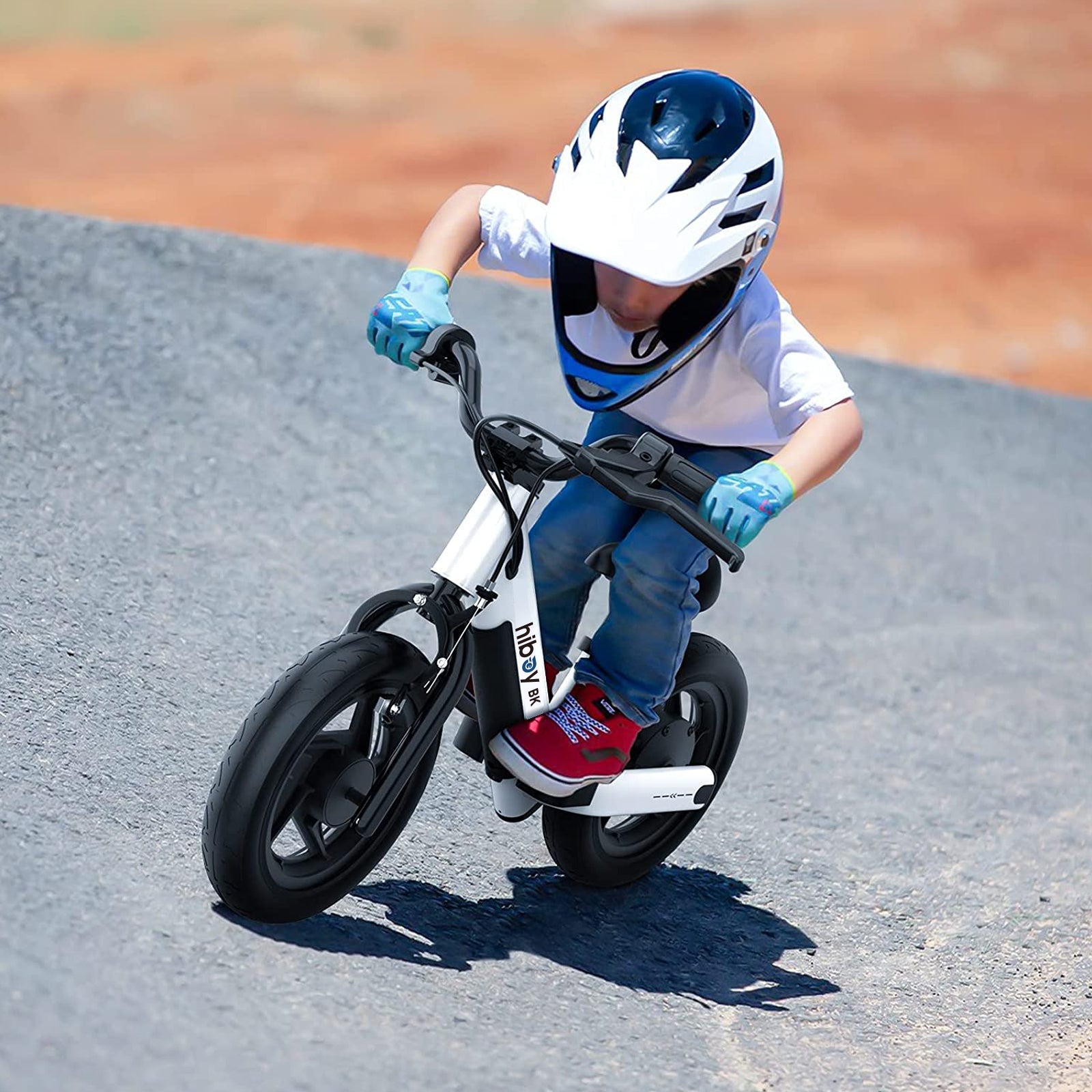 Hiboy BK1 Kids Electric Balance Bike - 12V Self-Balancing Scooter with LED Lights, Safe for Ages 6-12 - Perfect for Outdoor Play, Backyard Fun & Learning to Ride