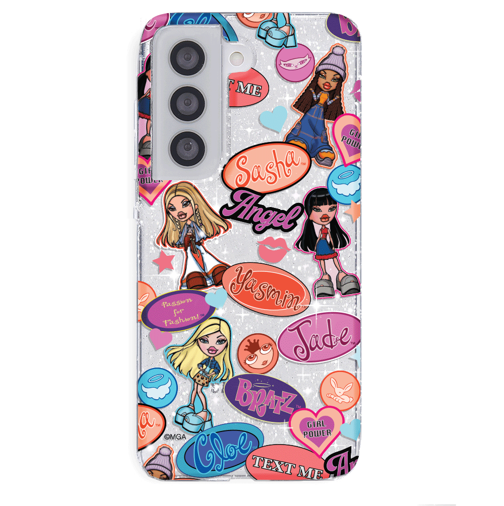 Bratz Glitter Phone Case for Samsung Galaxy - Trendy Protective Cover for Girls, Teens & Bratz Fans | Perfect for School, Parties & Everyday Use