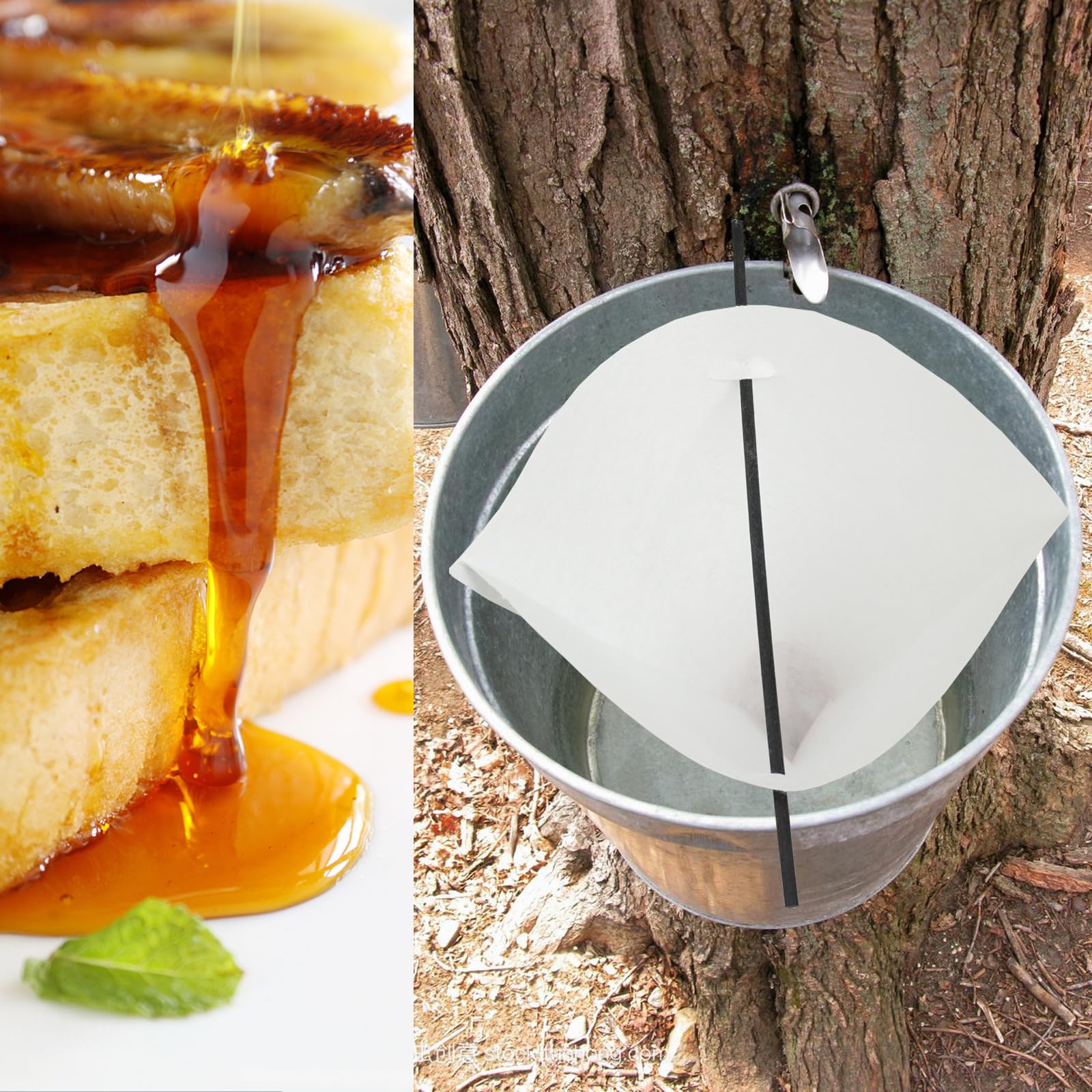 10PCS Premium Maple Syrup Filter Set - 9 Inch Reusable Food Grade Cone Filters with 8 Pre-Filters & 2 Heavy-Duty Filters for Beeswax, Grease & Syrup Processing - Ideal for Home Brewing, Candy Making & DIY Kitchen Projects