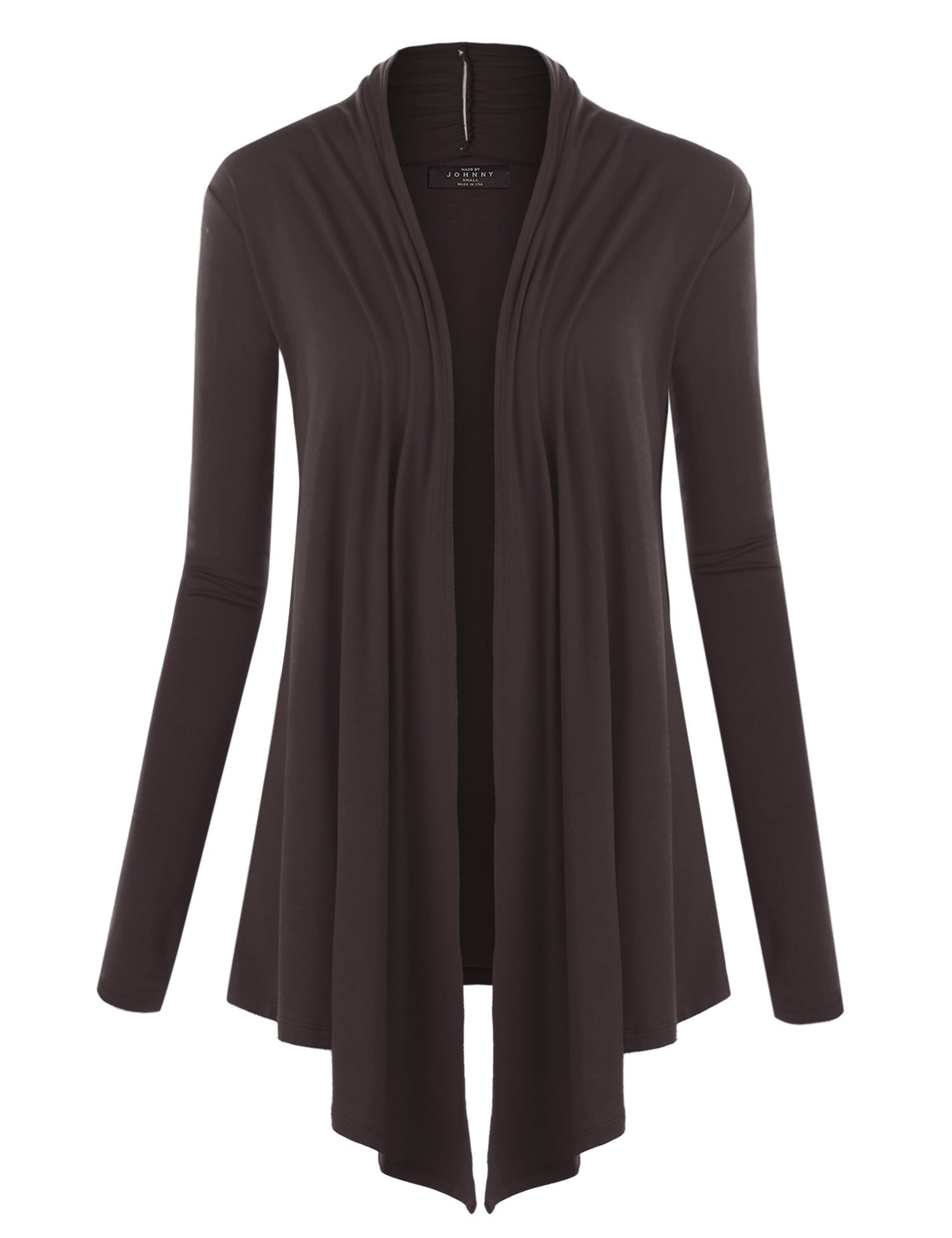 MBJ Women's Draped Open-Front Cardigan Sweater | Lightweight Knit Wrap Cover-Up | Perfect for Office, Date Night & Casual Outfits